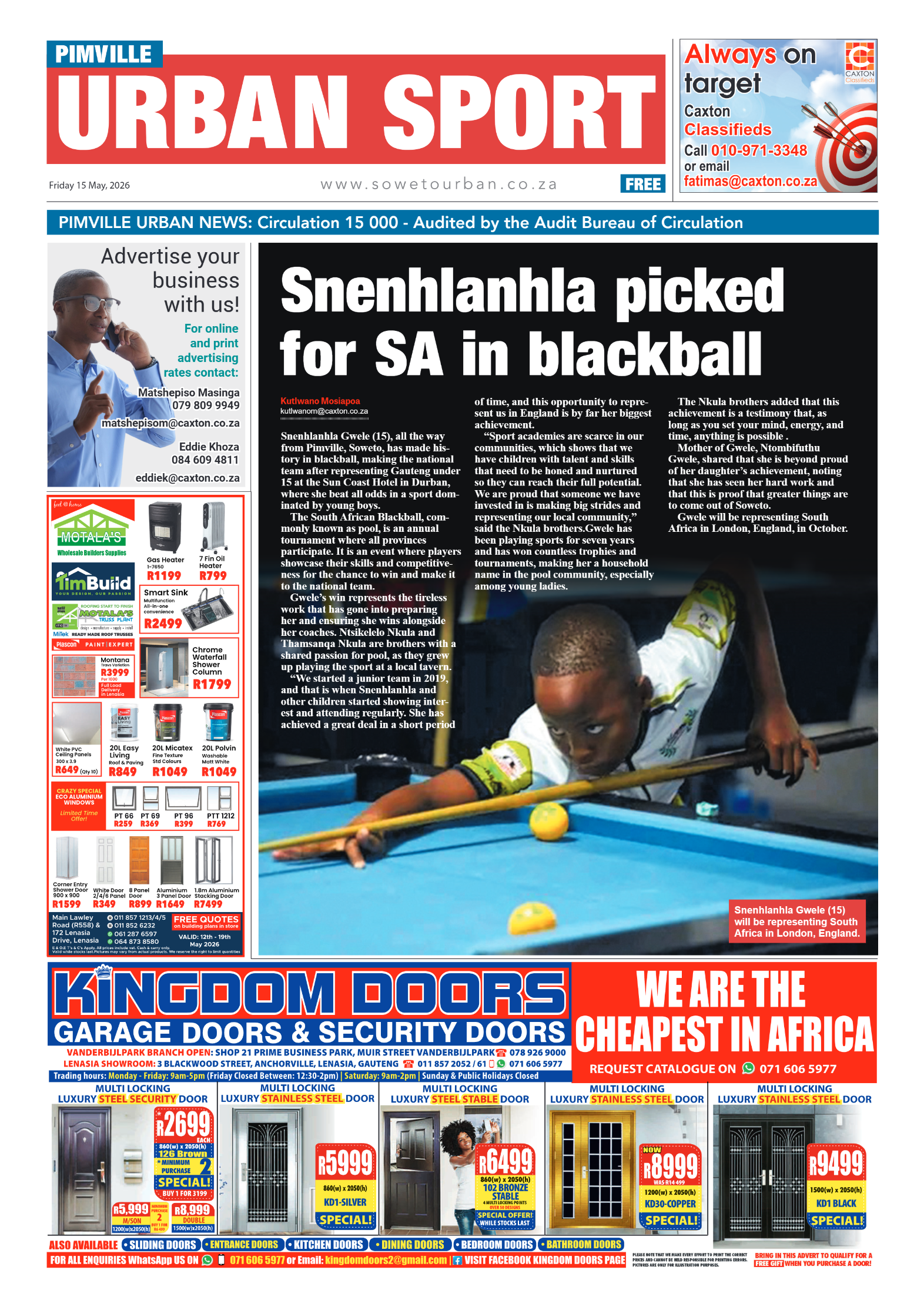 Pimville: 15 May 2026 page 8