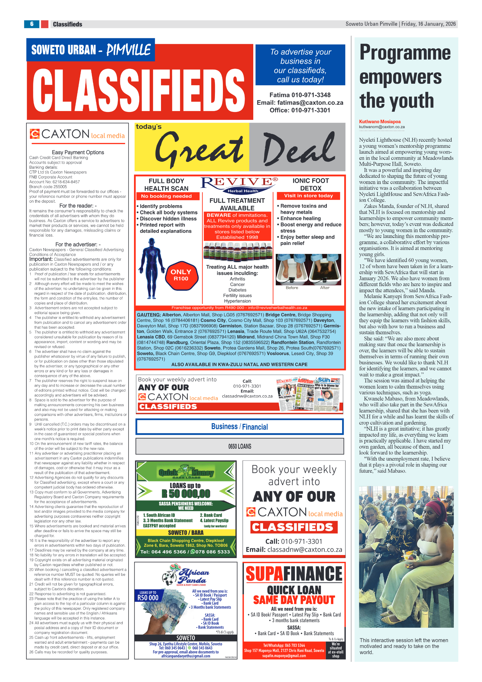 Pimville: 16 January 2026 page 6