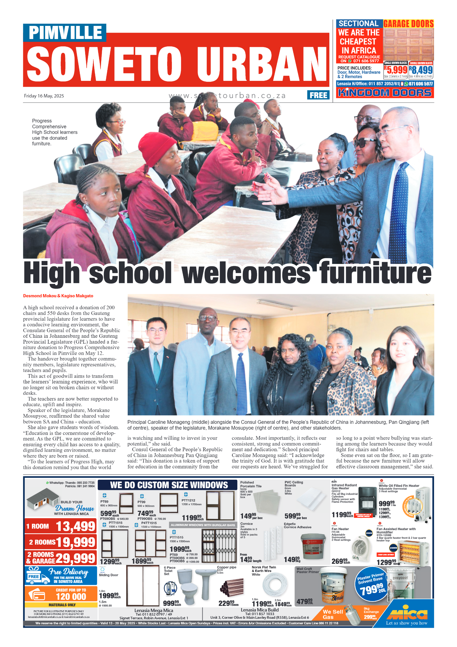Dobsonville: 16 May 2025 page 1