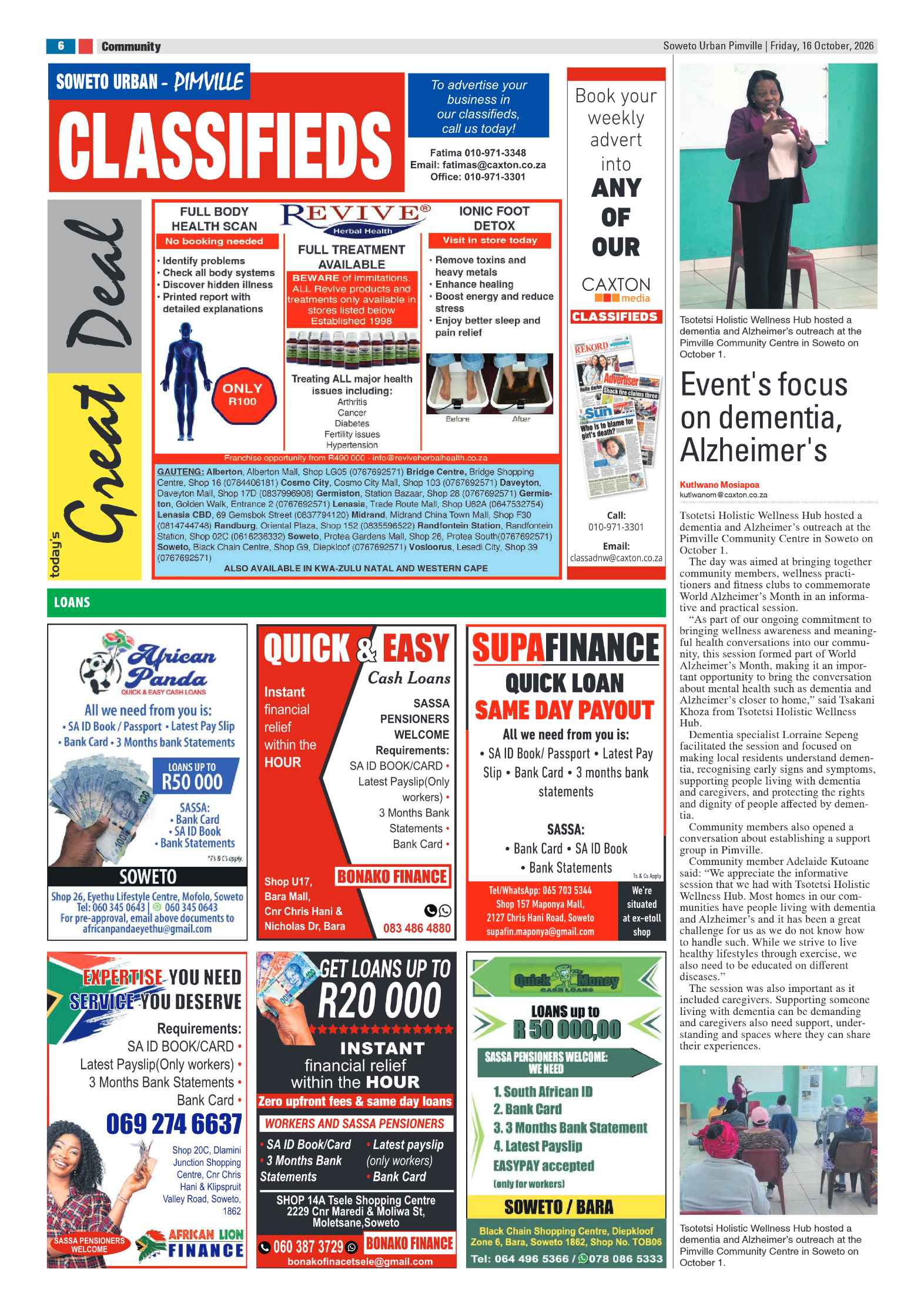 Pimville 16 October 2026 page 6