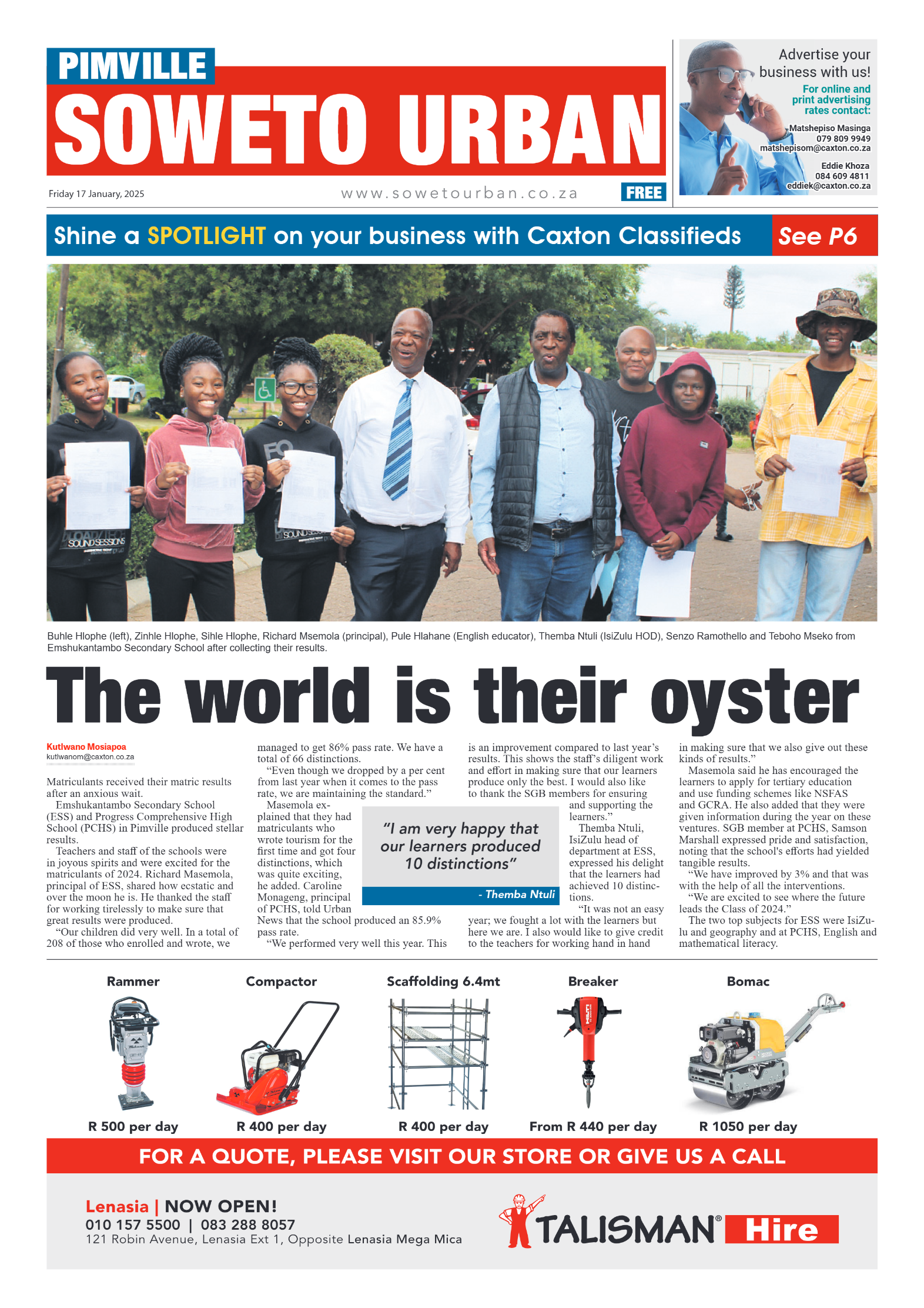 Pimville: 17 January 2024 page 1
