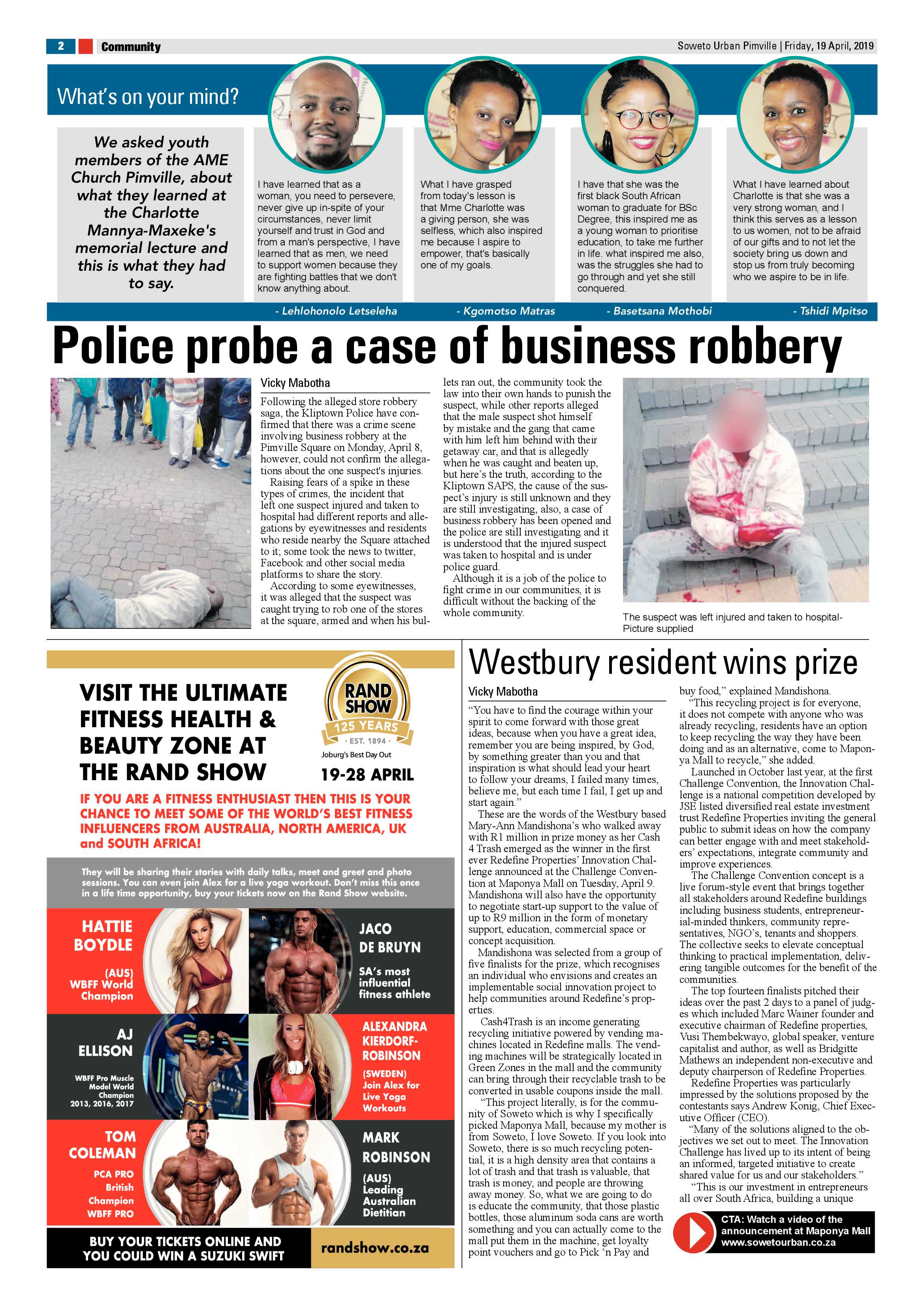 Pimville News – April 19 , 2019 page 2