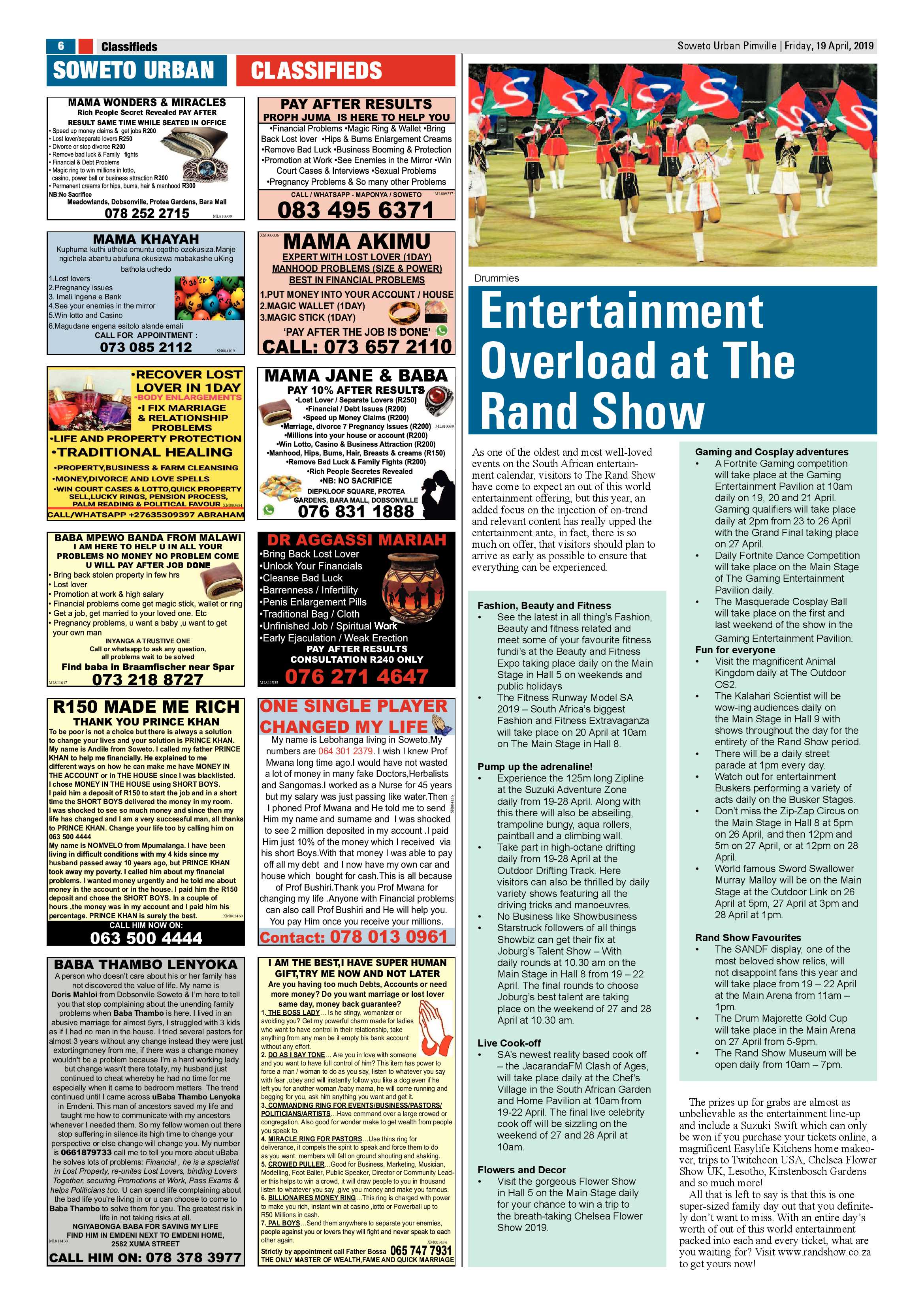 Pimville News – April 19 , 2019 page 6