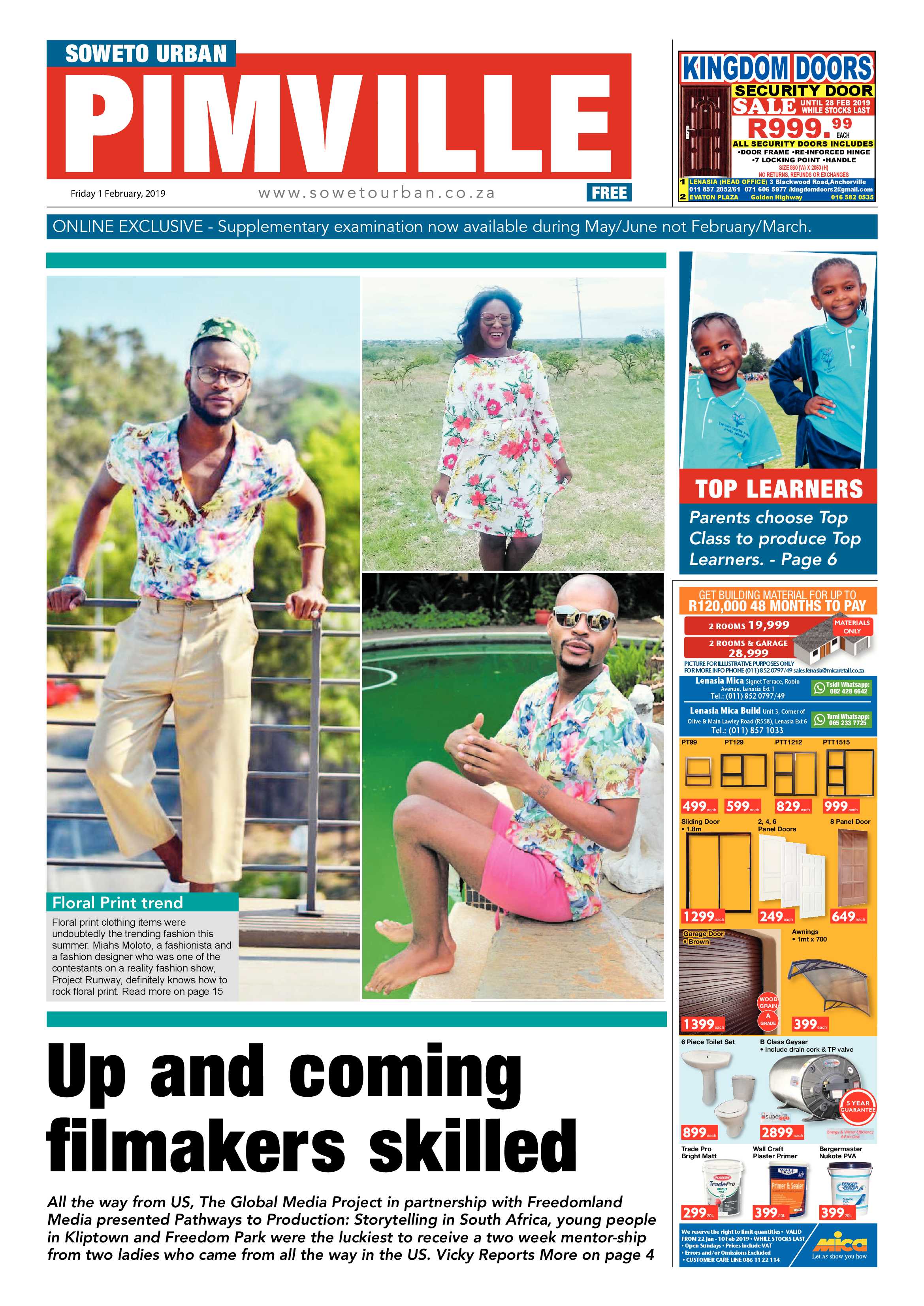 Pimville News – February 1 page 1