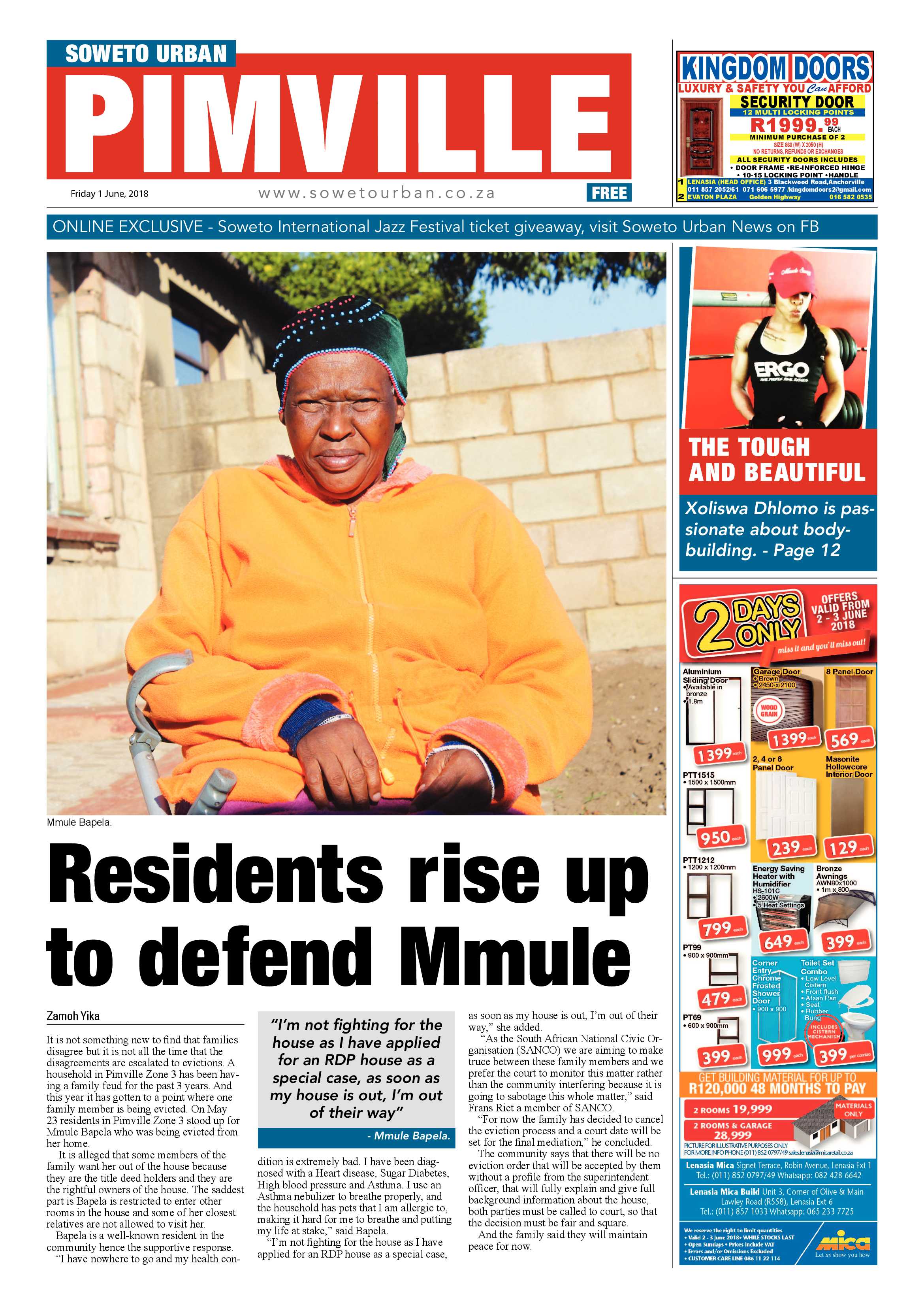 Pimville – June 1, 2018 issue page 1