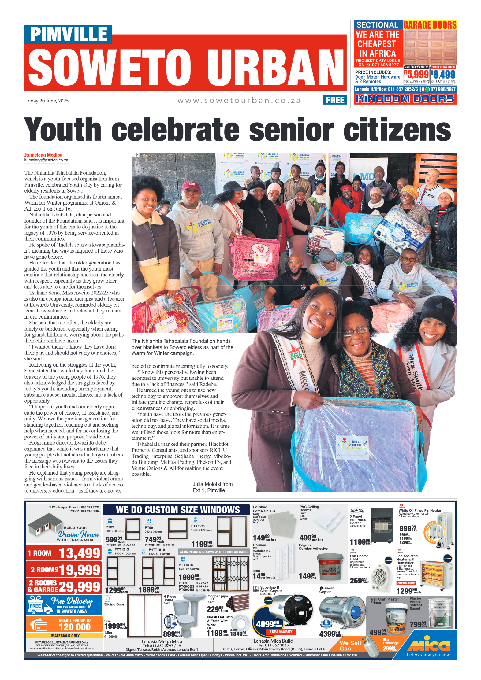 Pimville: 20 June 2025 page 1