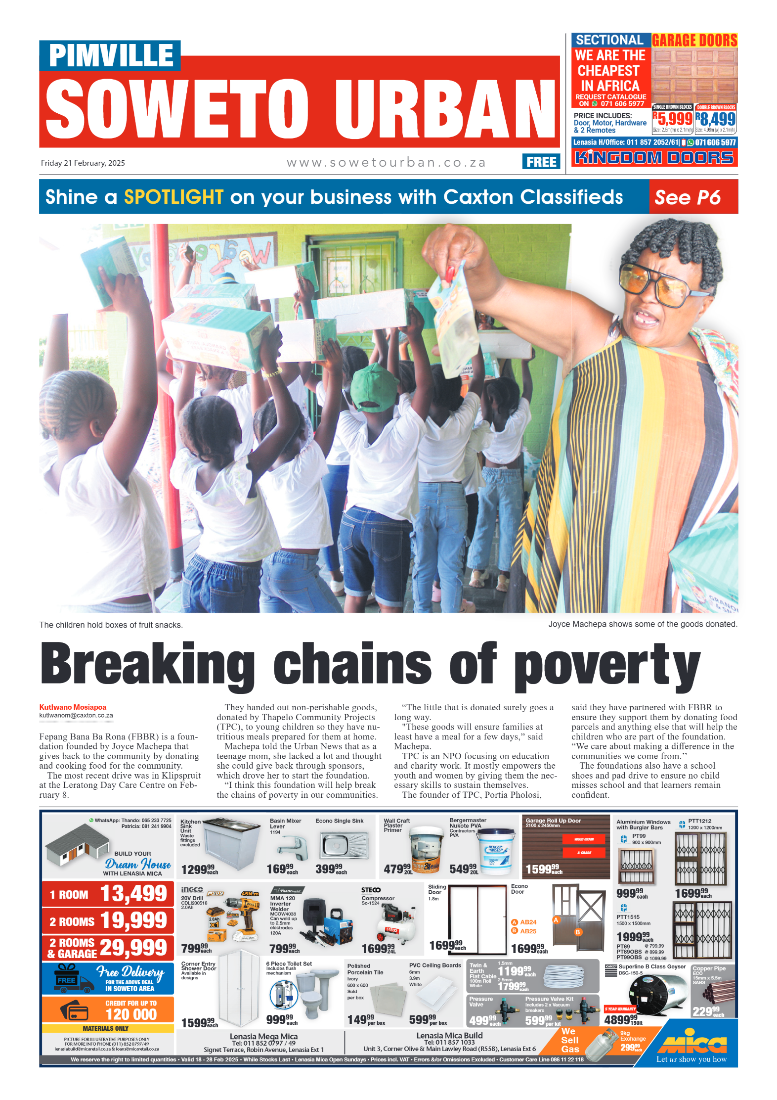 Pimville: 21 February 2025 page 1