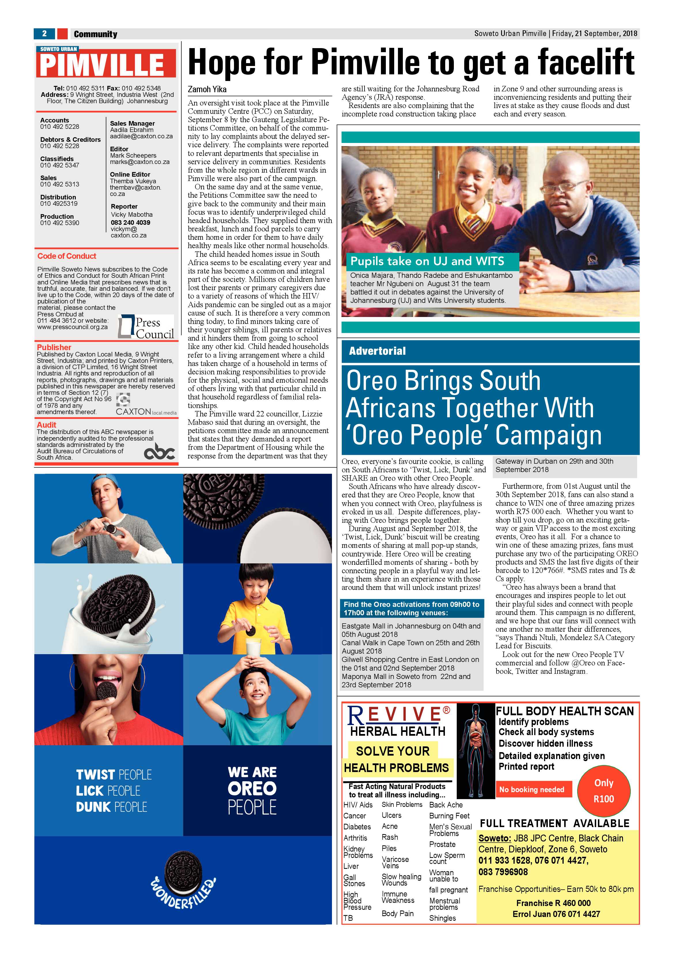 Pimville – September 21, 2018 issue page 2