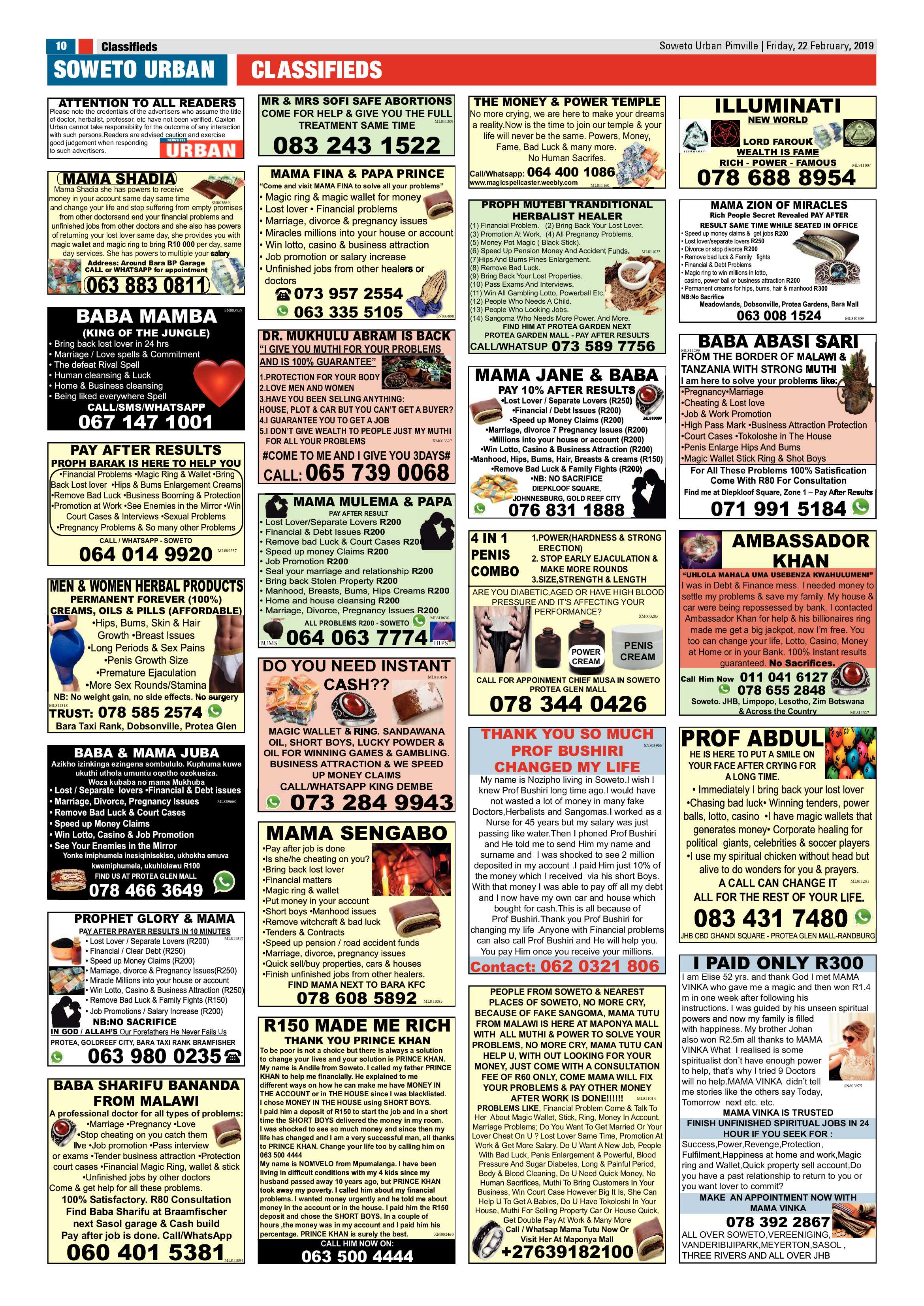 Pimville News – February 22, 2019 page 10