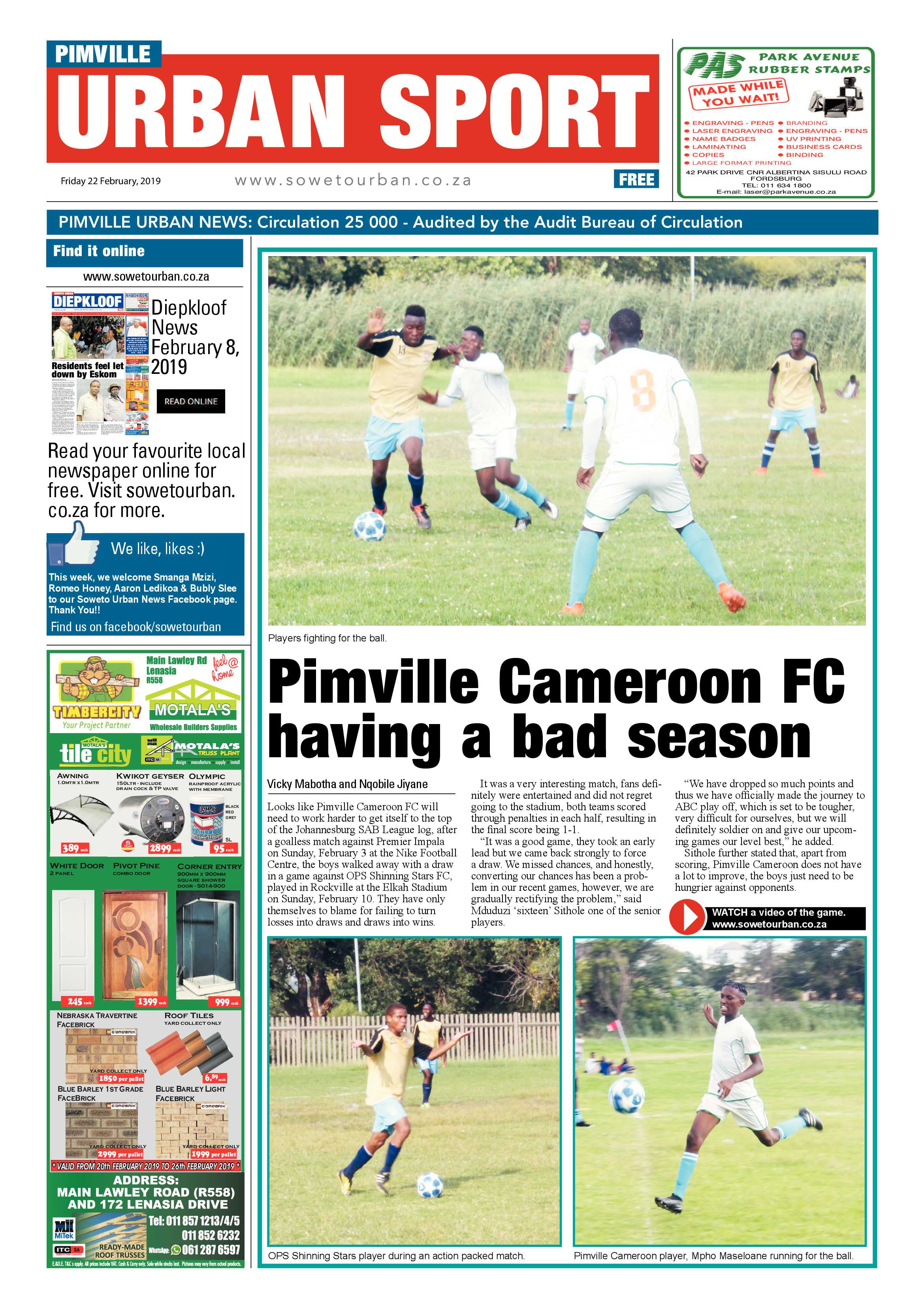 Pimville News – February 22, 2019 page 12