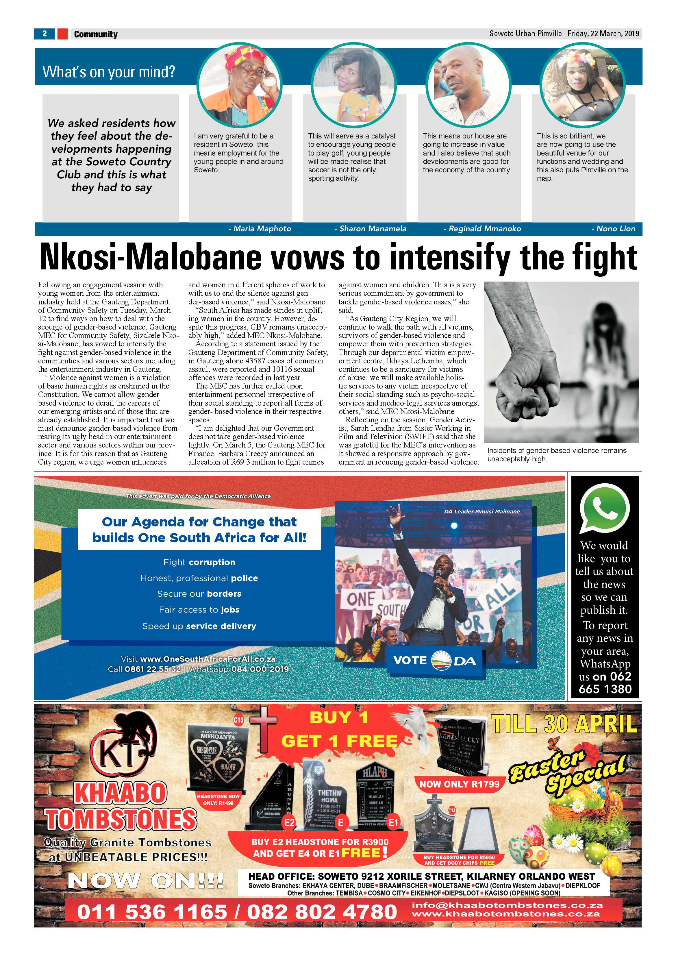 Pimville News – March 22 , 2019 page 2