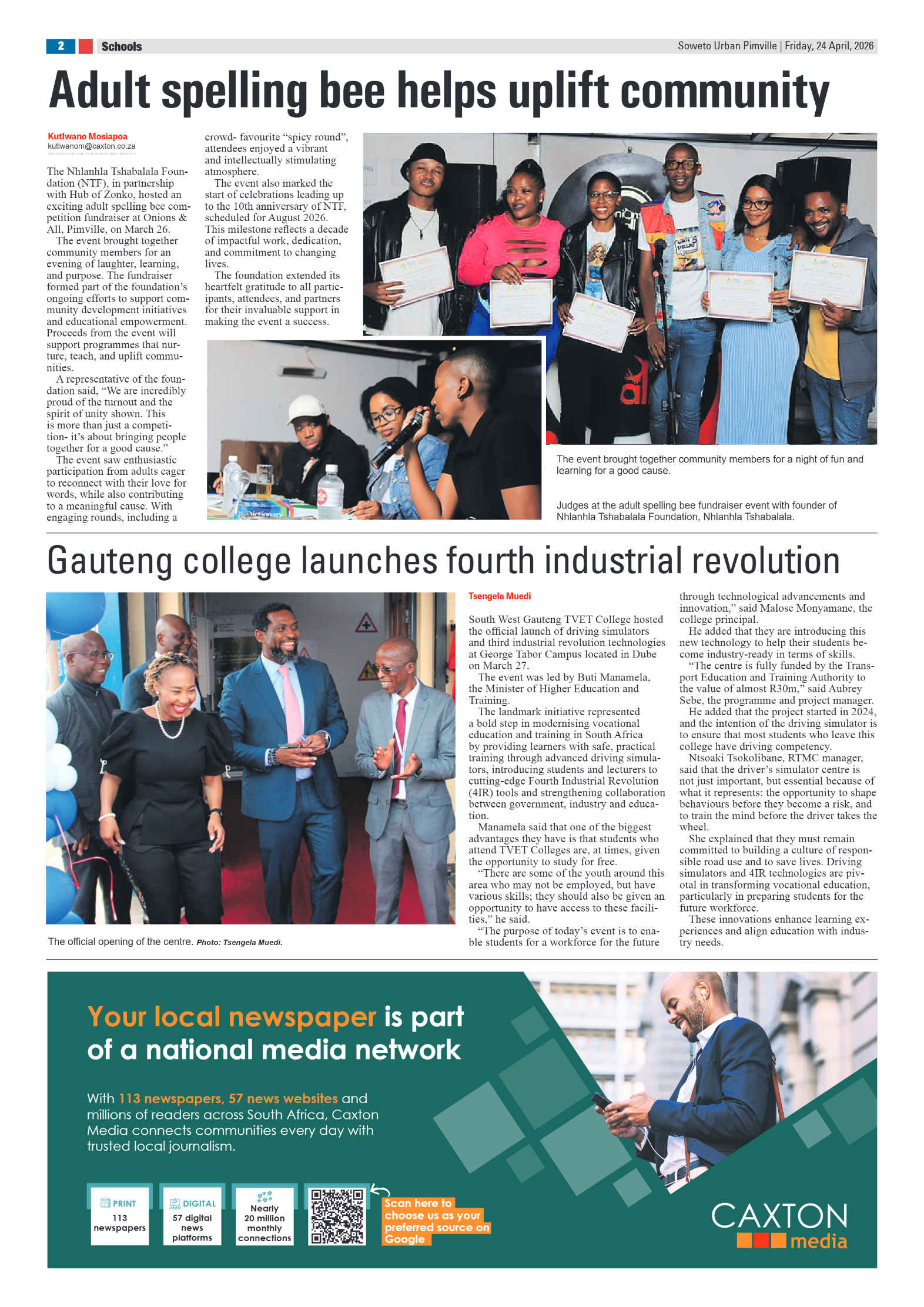 Pimville: 26 April 2026 page 2