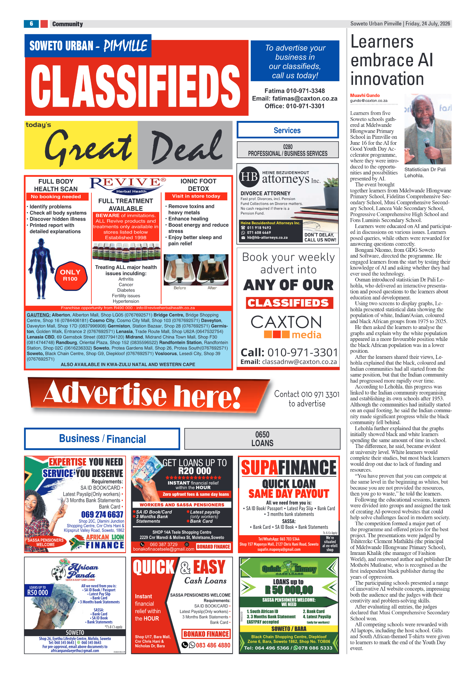 Pimville 24 July 2026 page 6