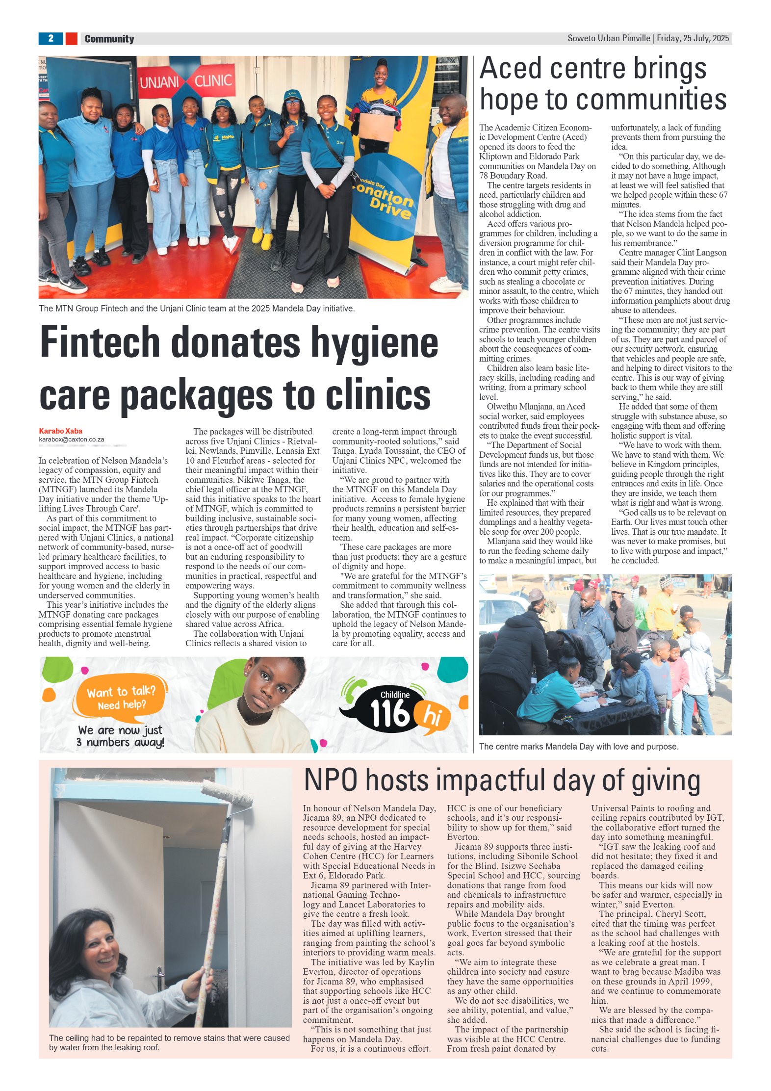 Pimville: 25 July 2025 page 2