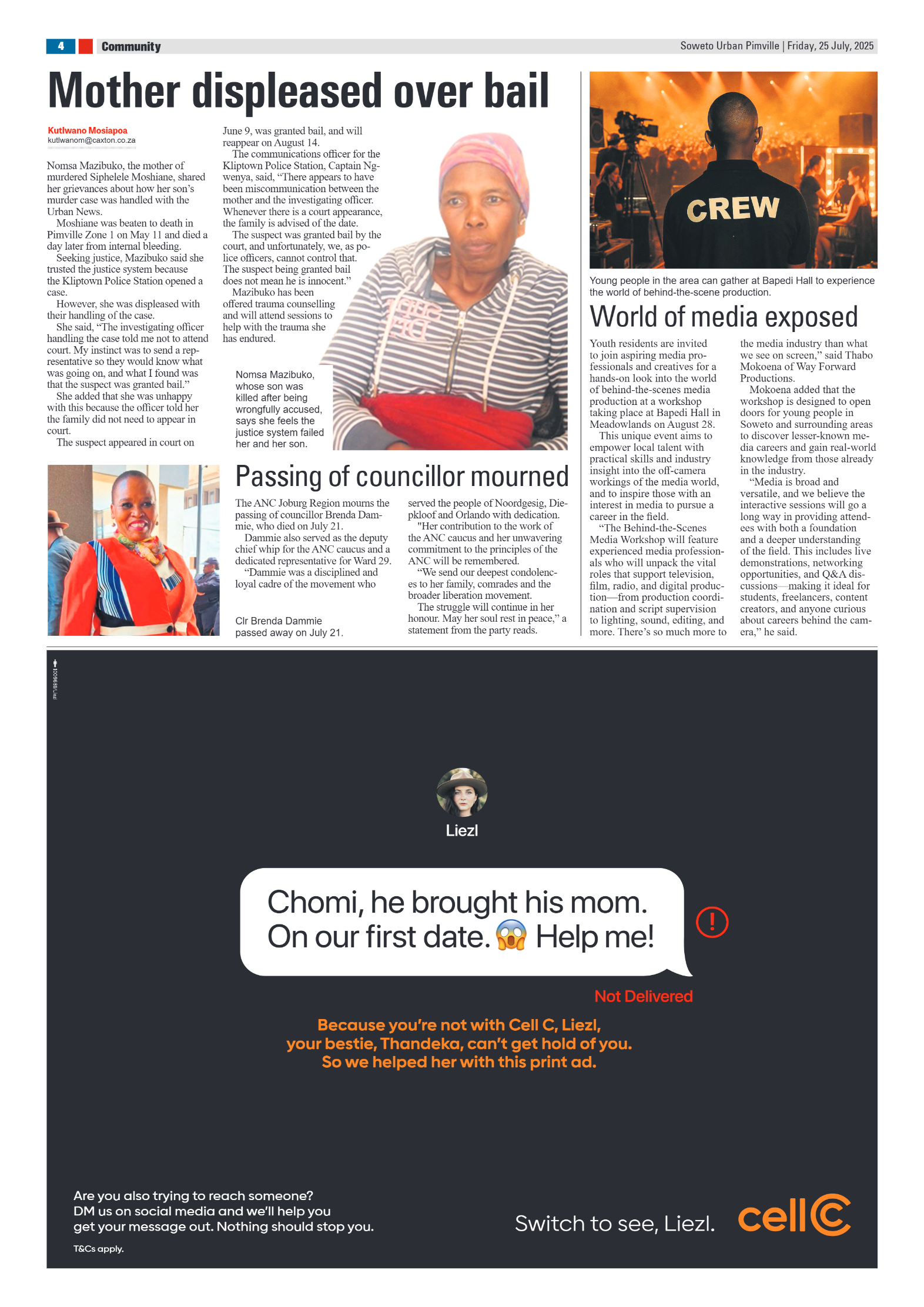 Pimville: 25 July 2025 page 4