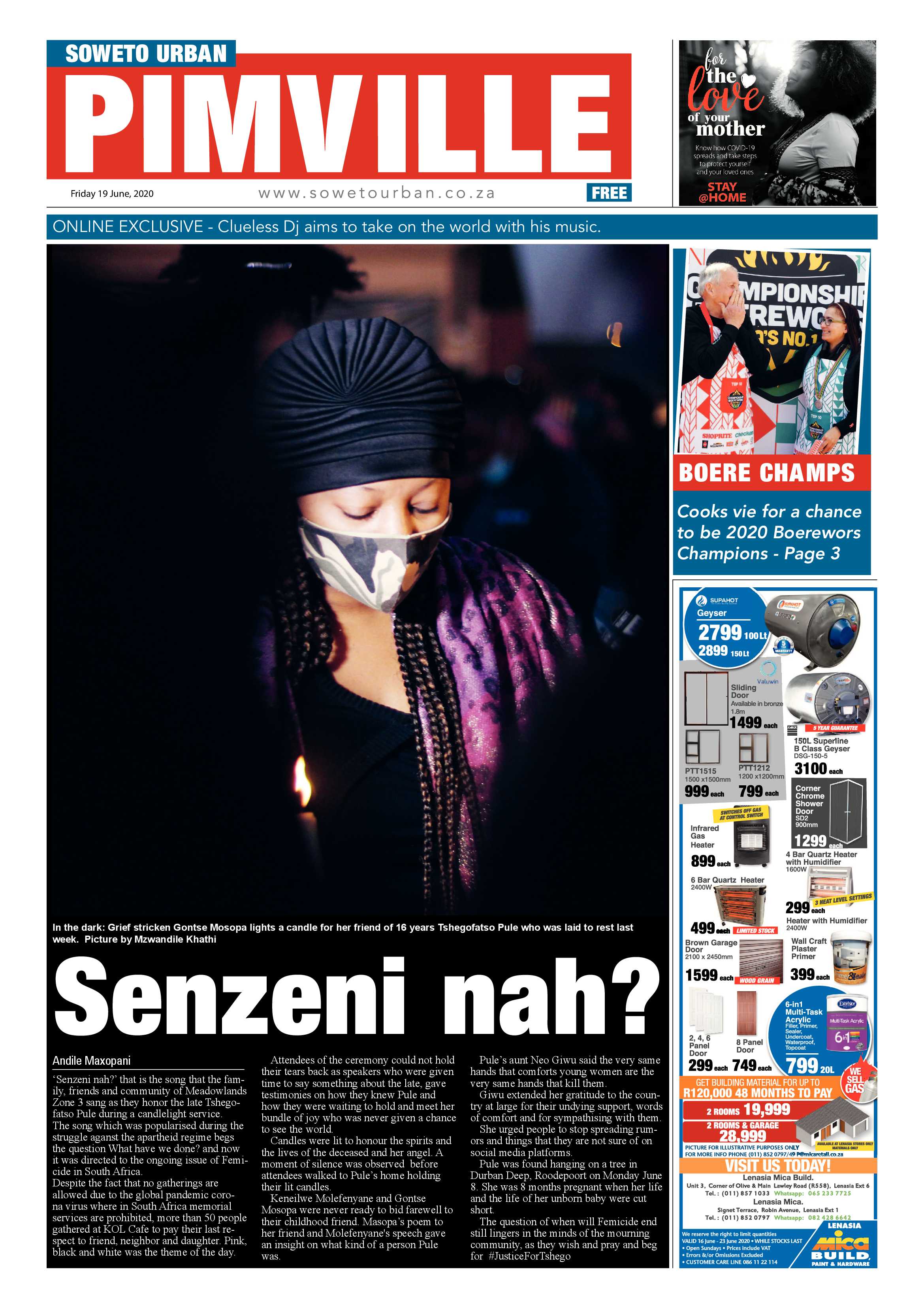 Pimville June 26, 2020 page 1