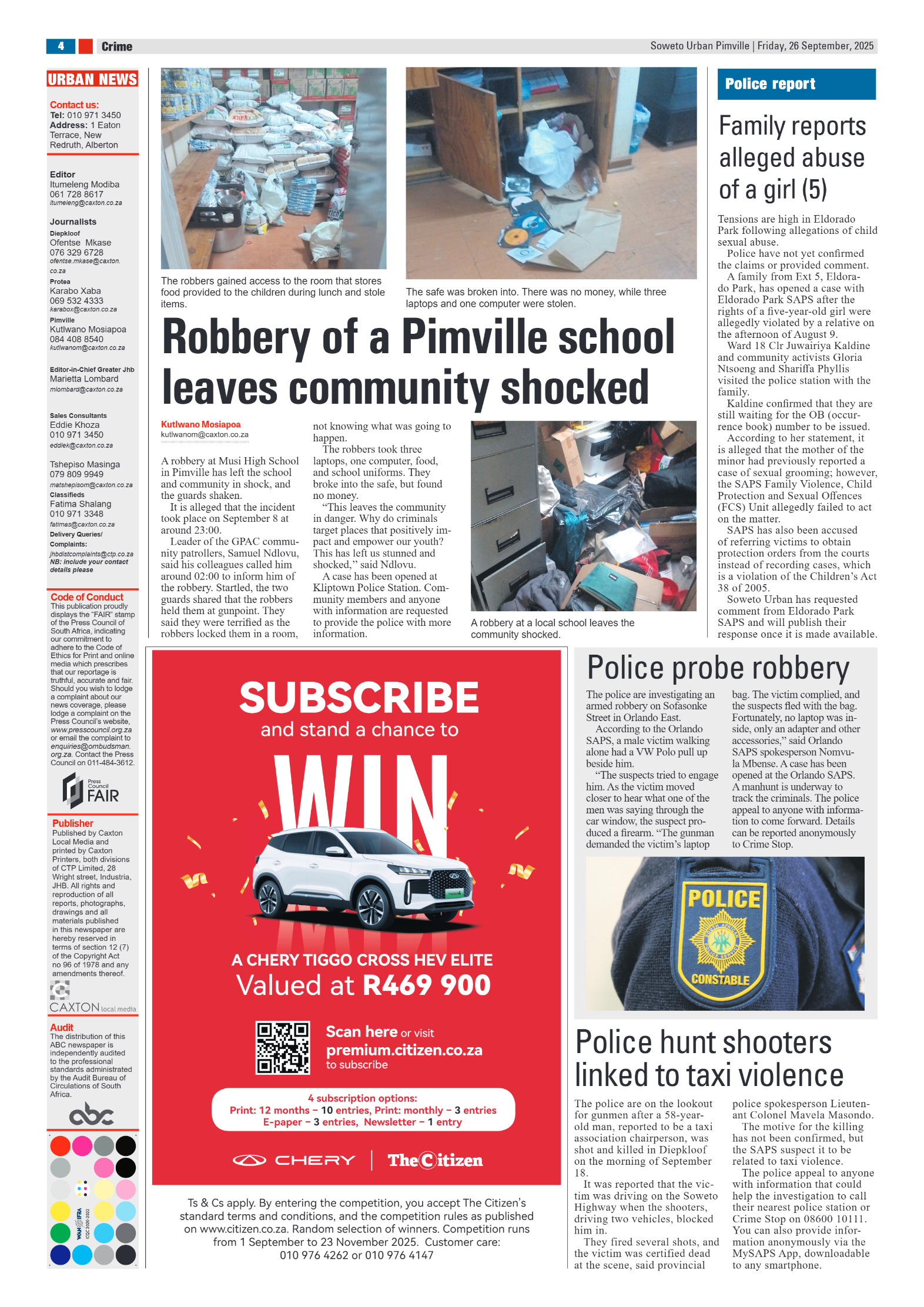 Pimville: 26 September 2025 page 4