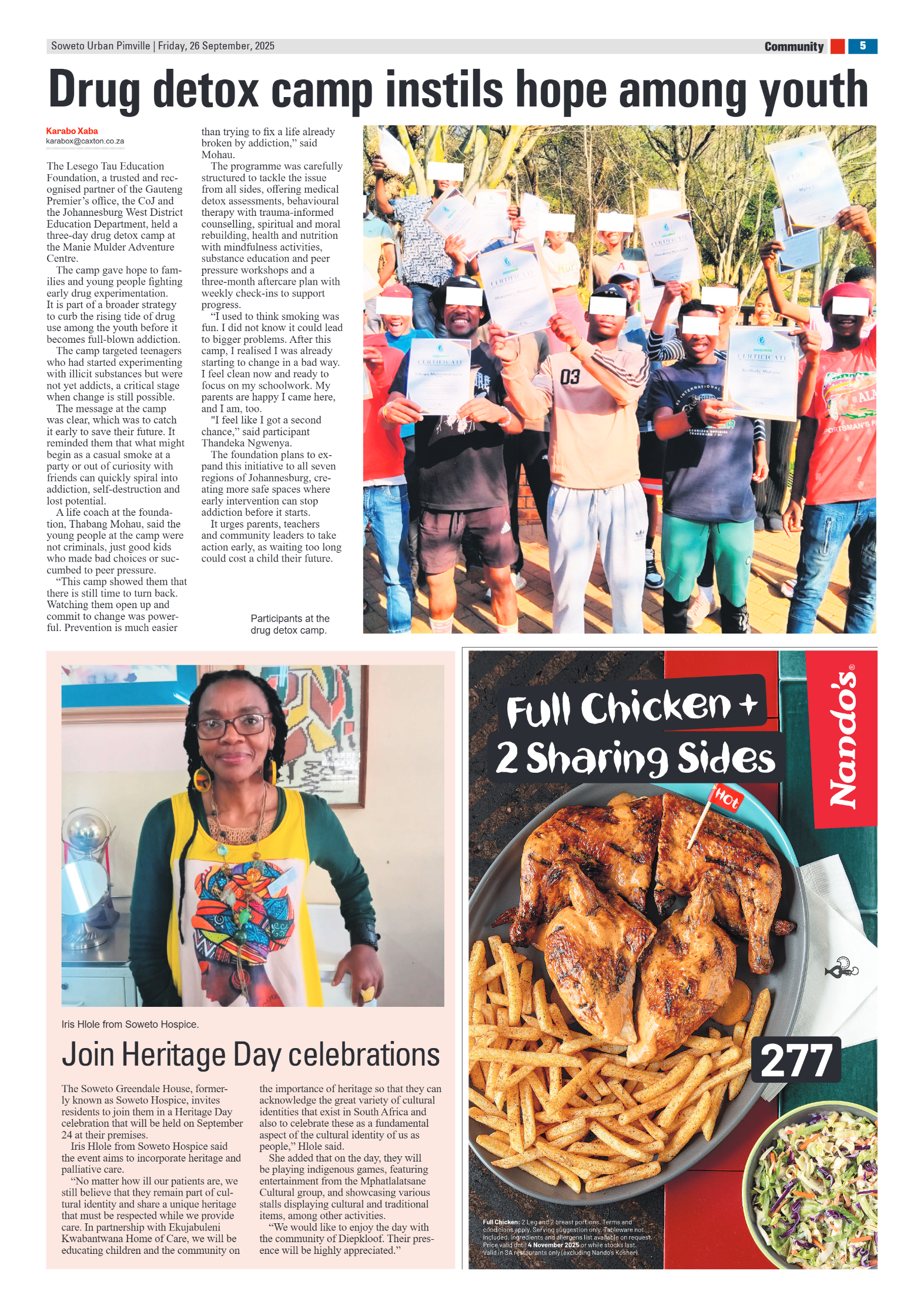 Pimville: 26 September 2025 page 5