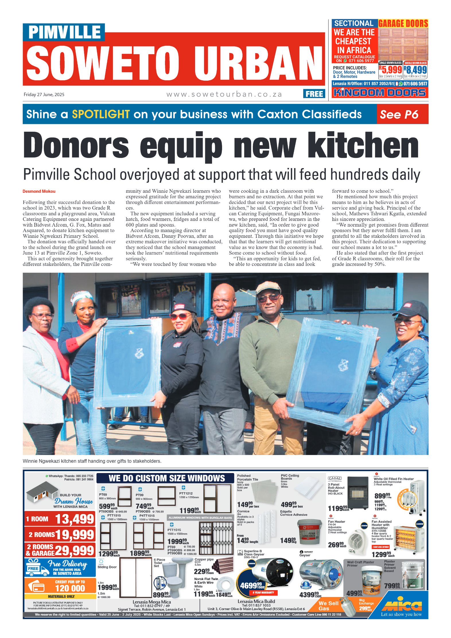Pimville: 27 June 2025 page 1