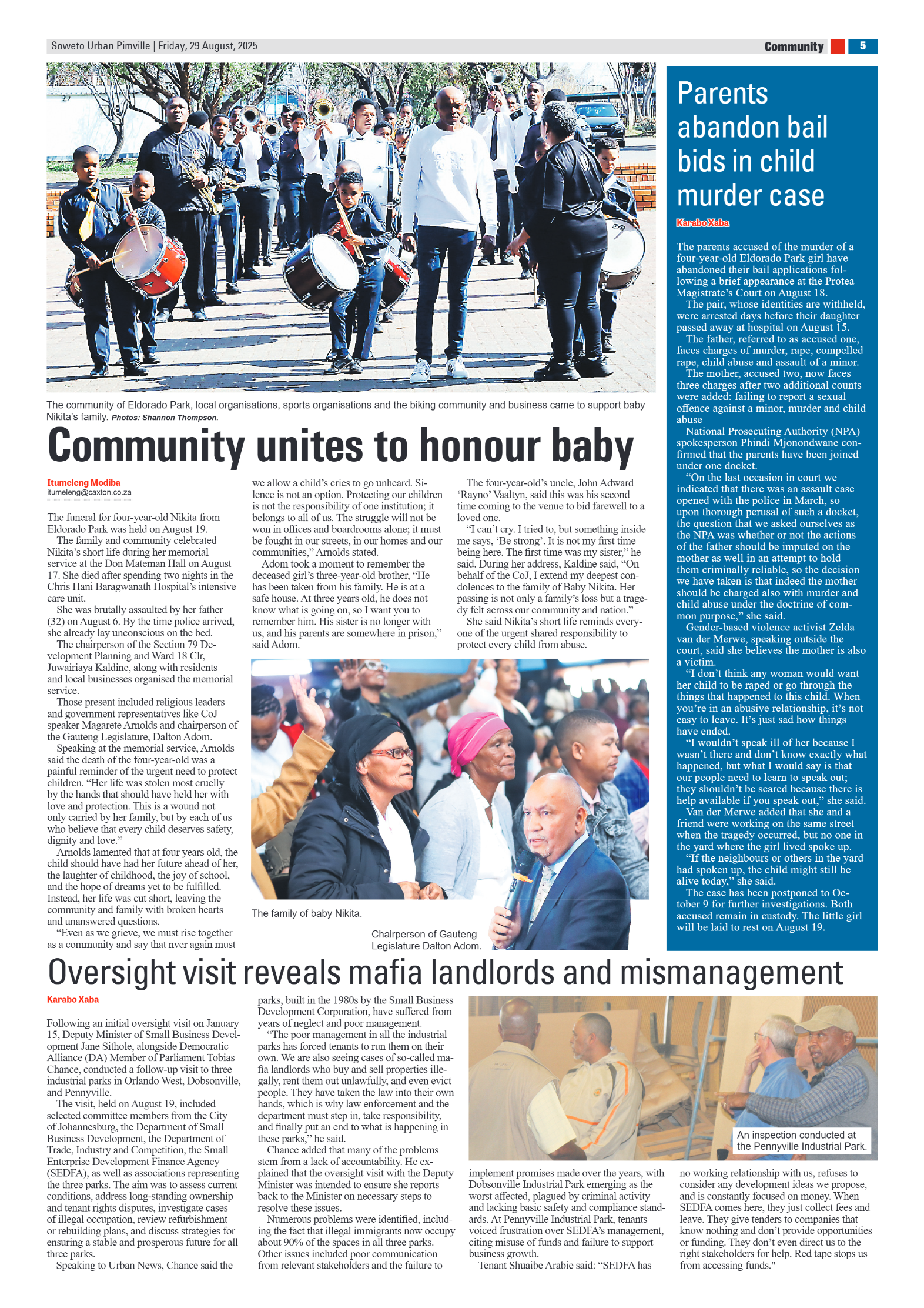 Pimville: 29 August 2025 page 5
