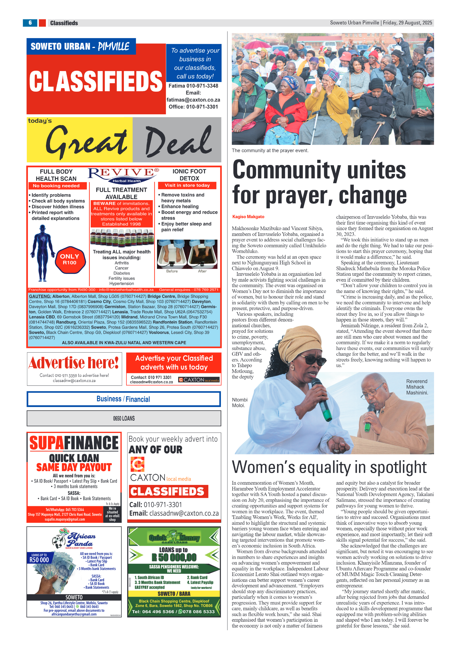 Pimville: 29 August 2025 page 6
