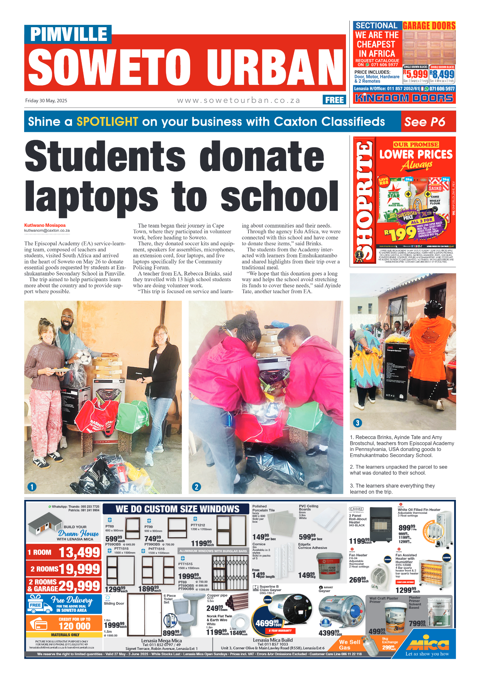 Pimville: 30 May 2025 page 1