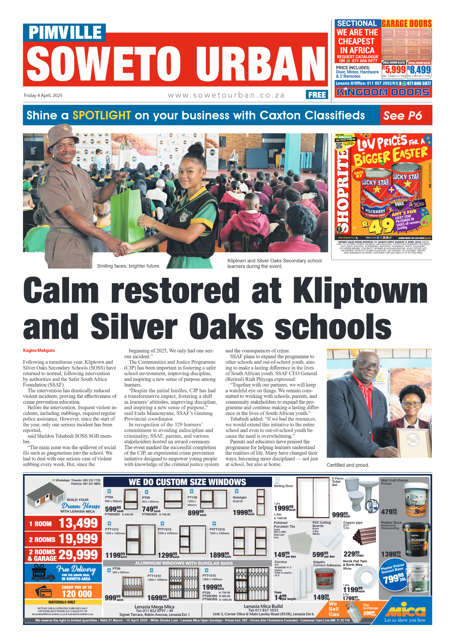 Pimville: 04 April 2025 page 1
