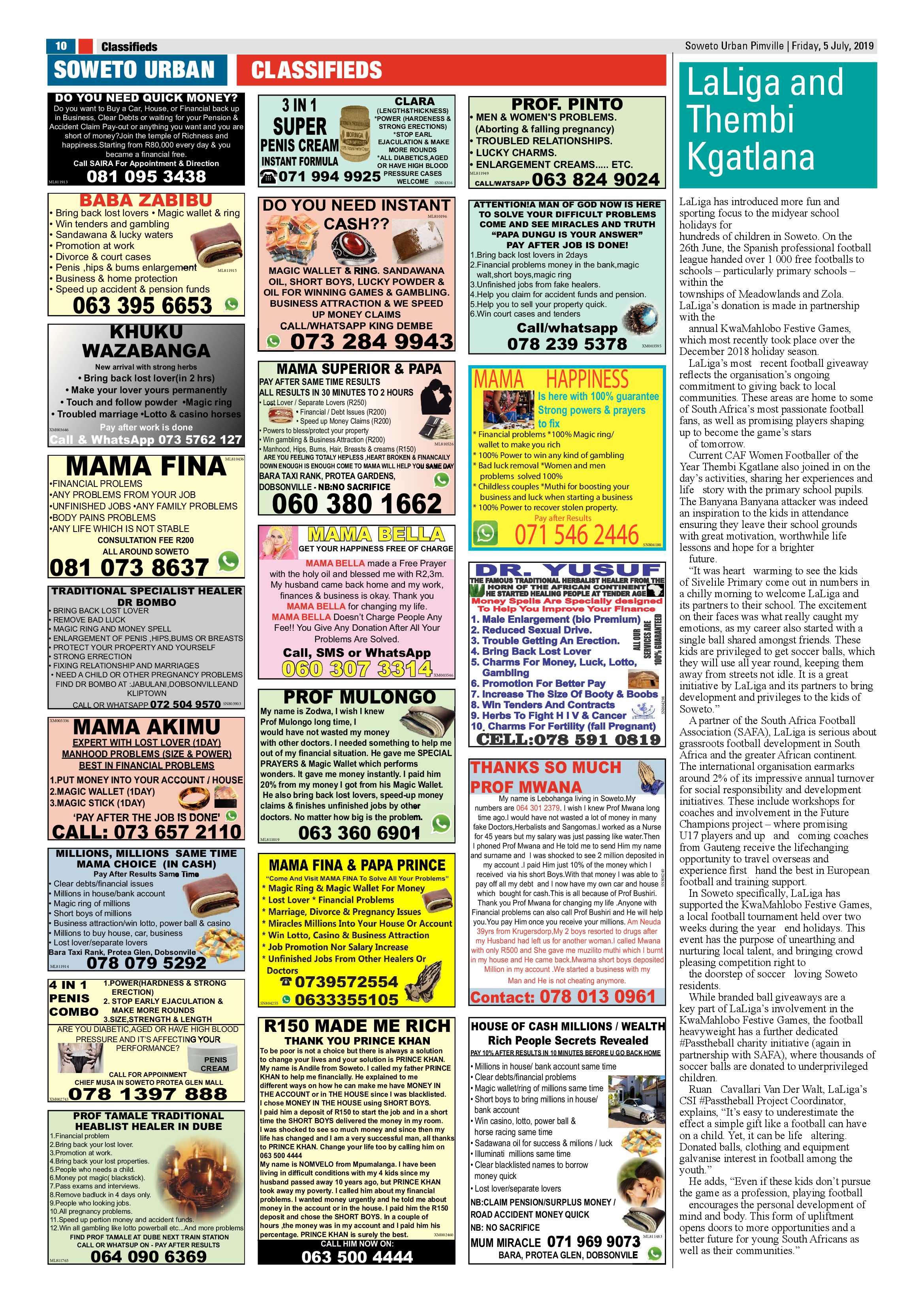Pimville News – July 05, 2019 page 10
