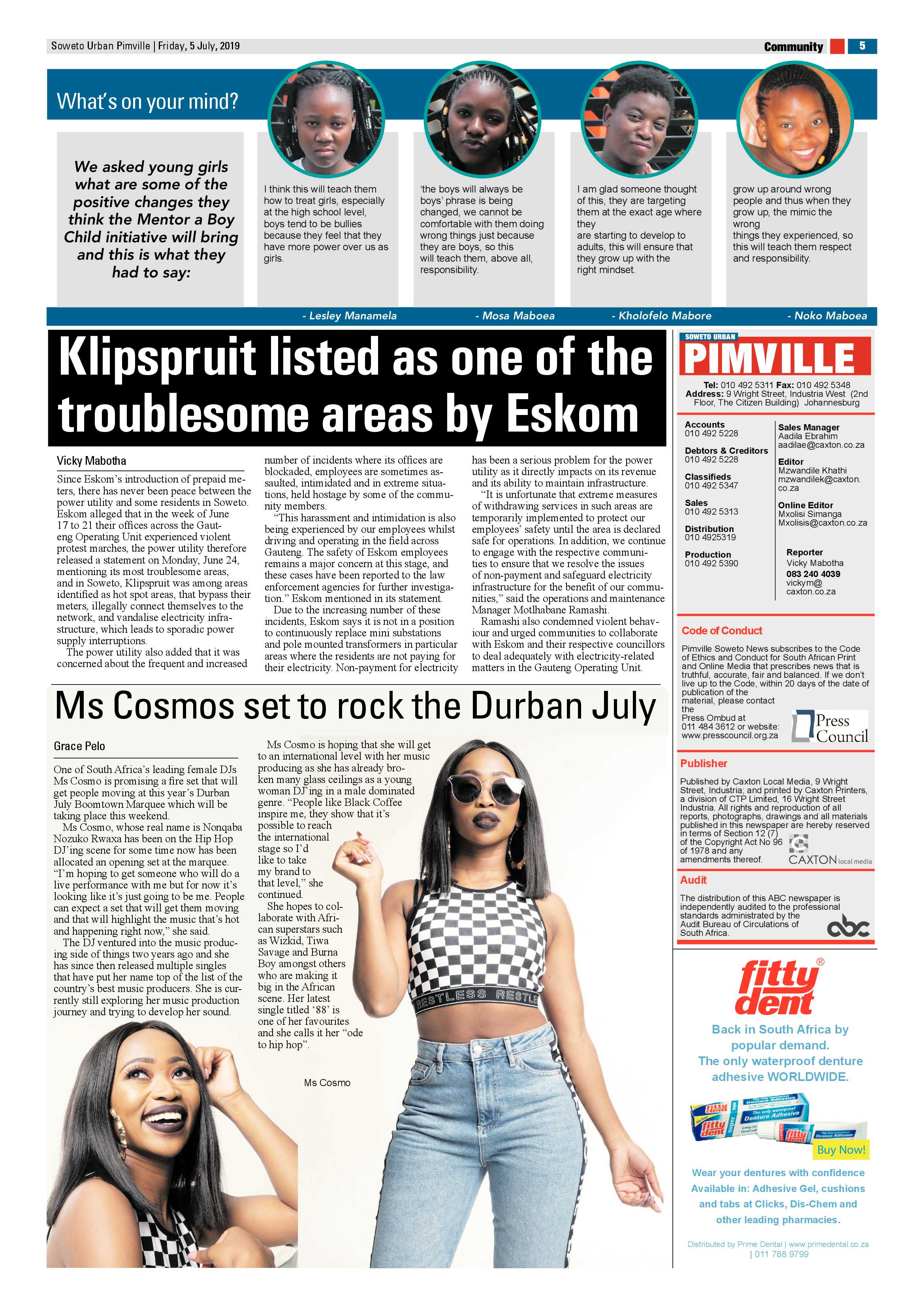 Pimville News – July 05, 2019 page 5