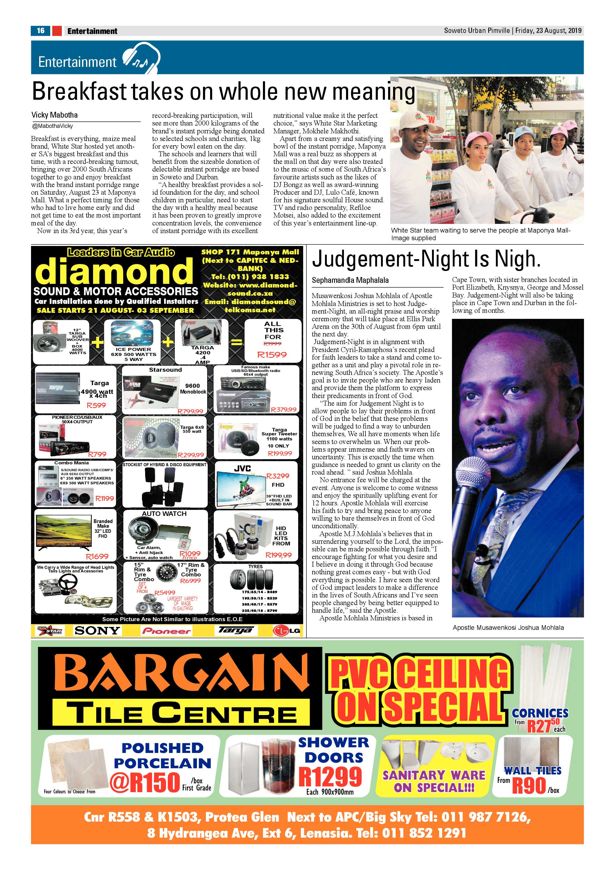 Pimville News – September 06, 2019 page 16