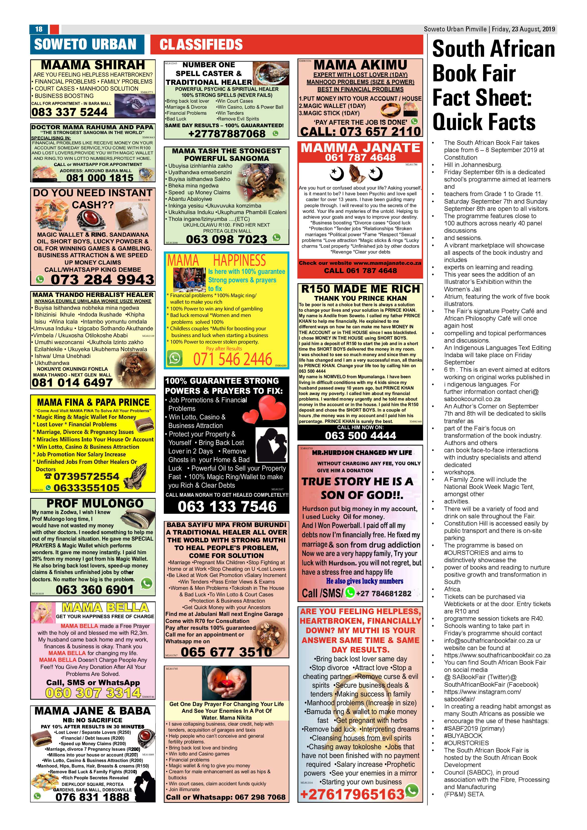 Pimville News – September 06, 2019 page 18