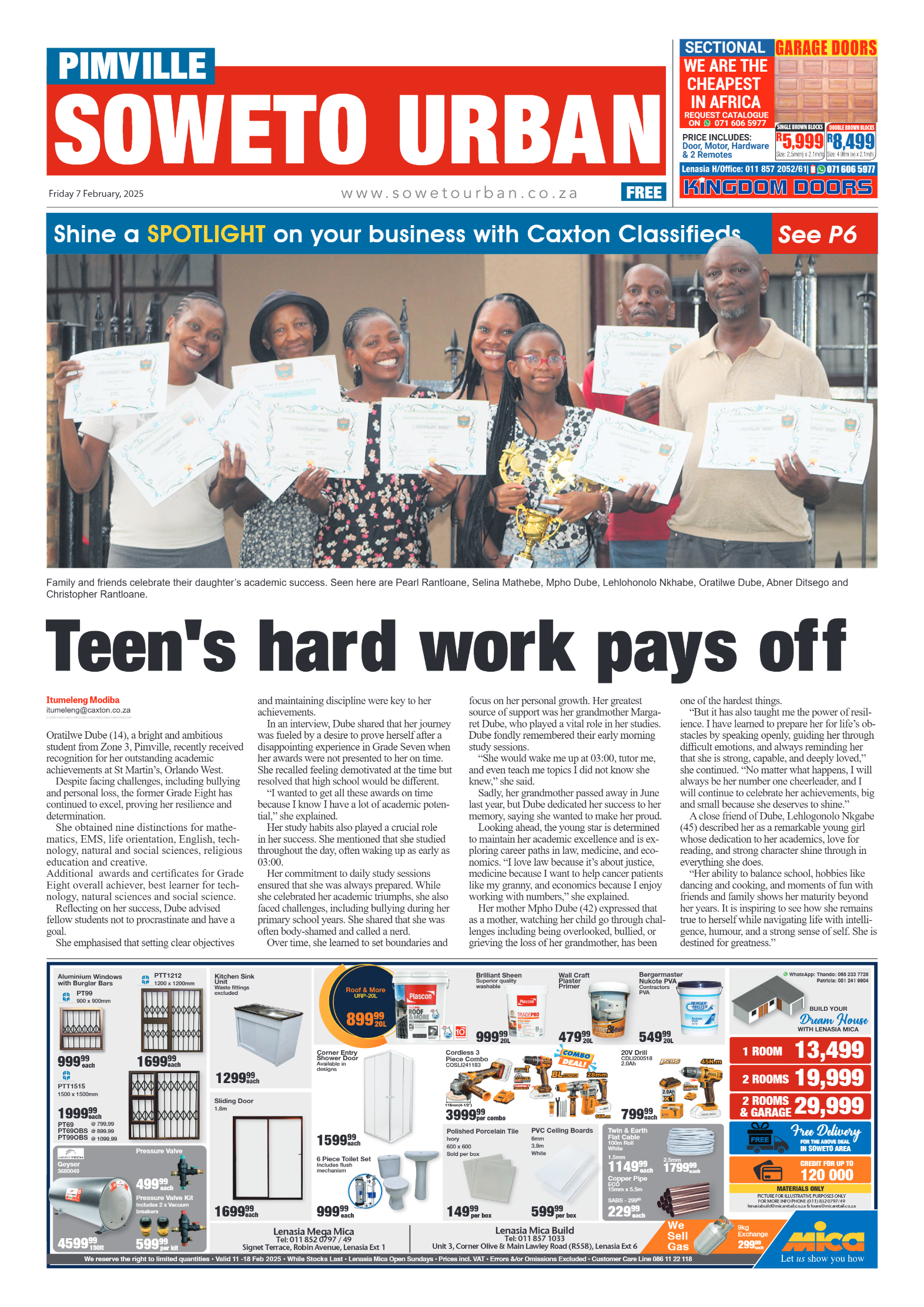 Pimville: 7 February 2025 page 1