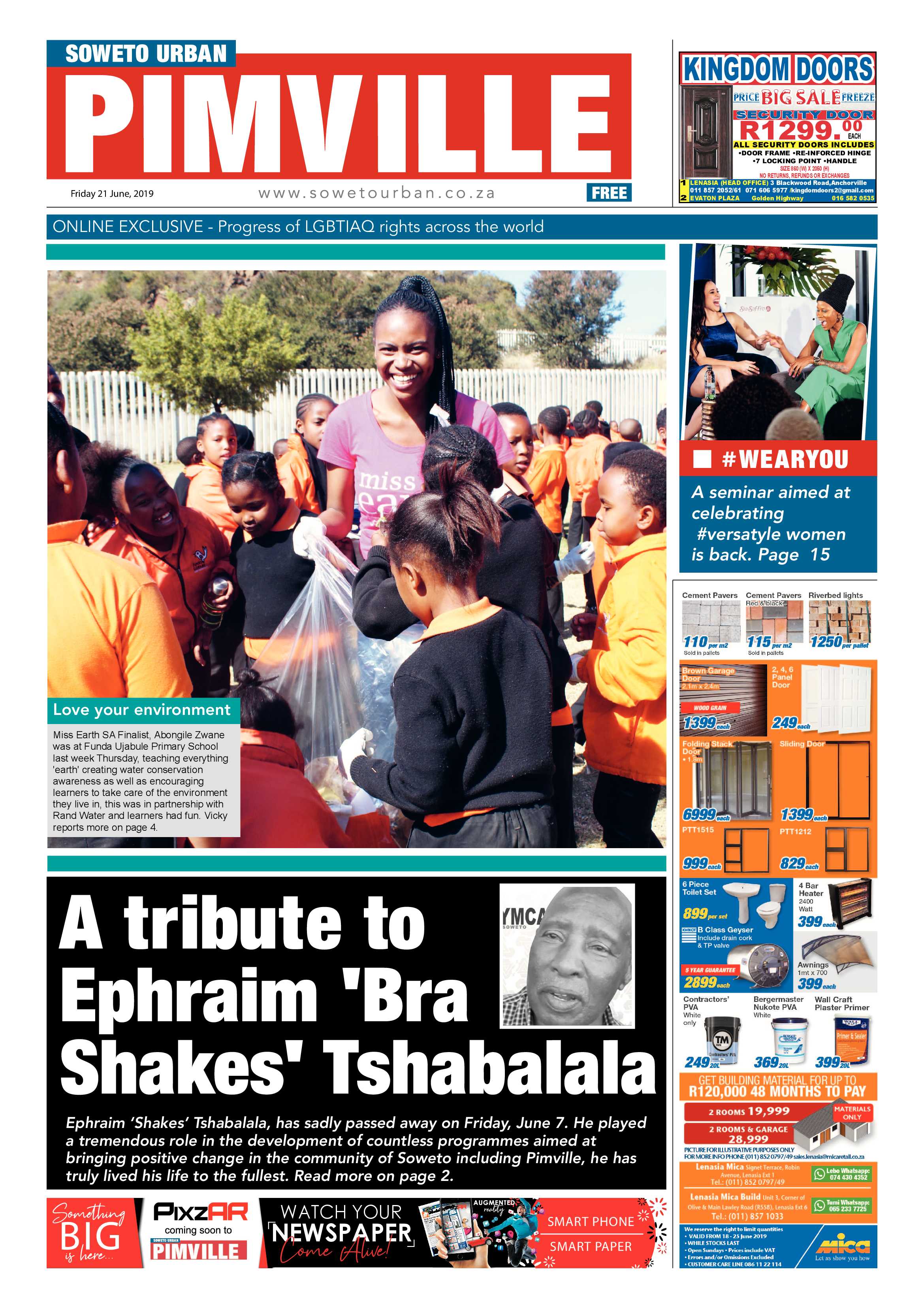 Pimville News – June 21, 2019 page 1