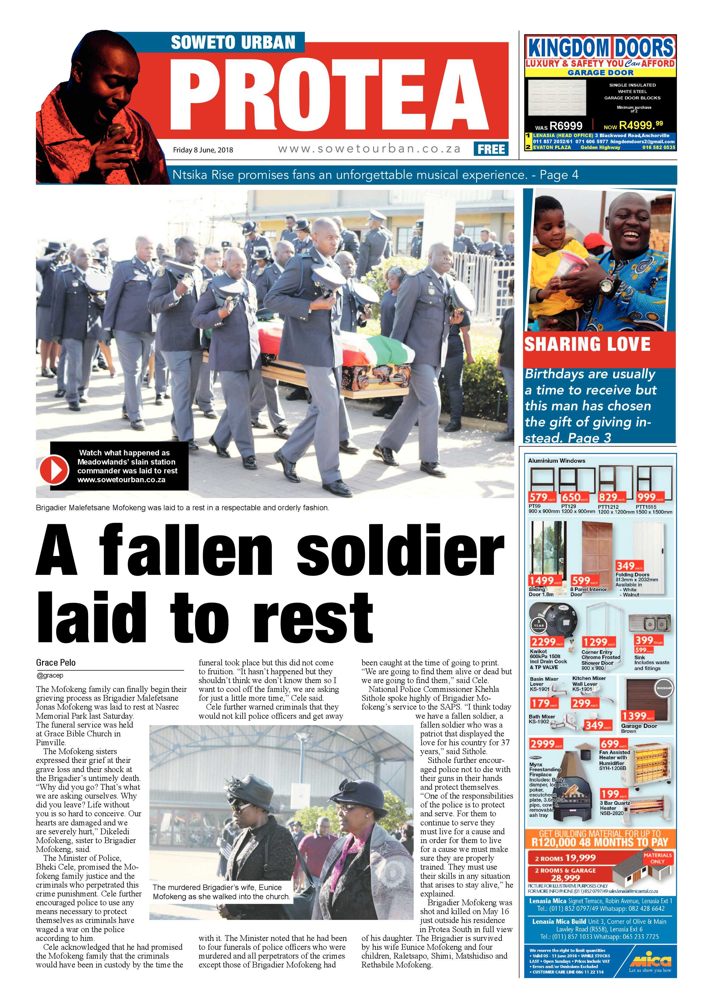 Protea – June 8, 2018 issue page 1