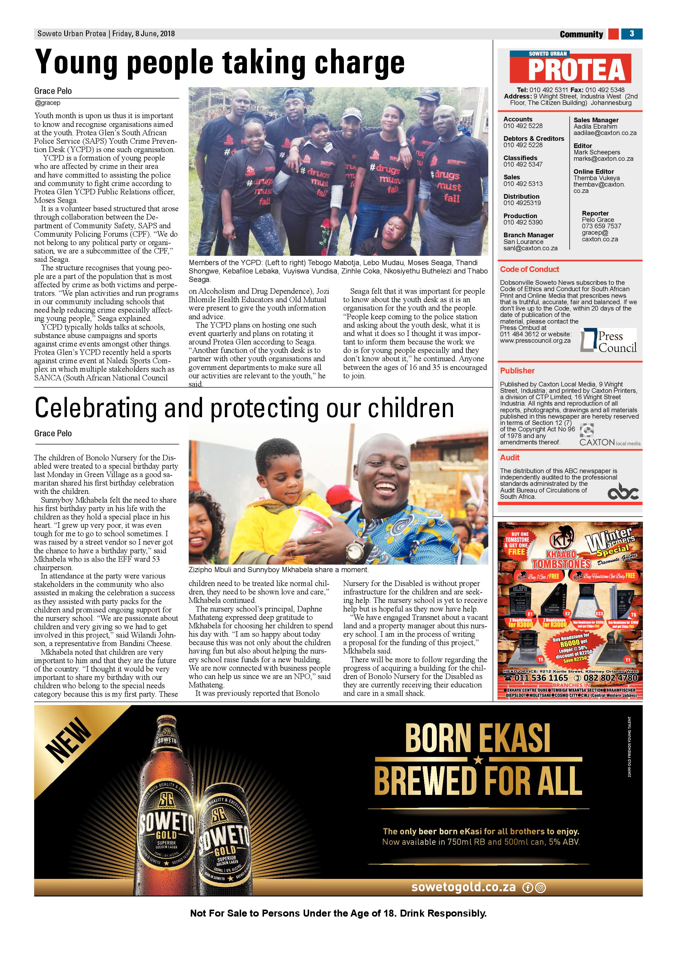 Protea – June 8, 2018 issue page 3