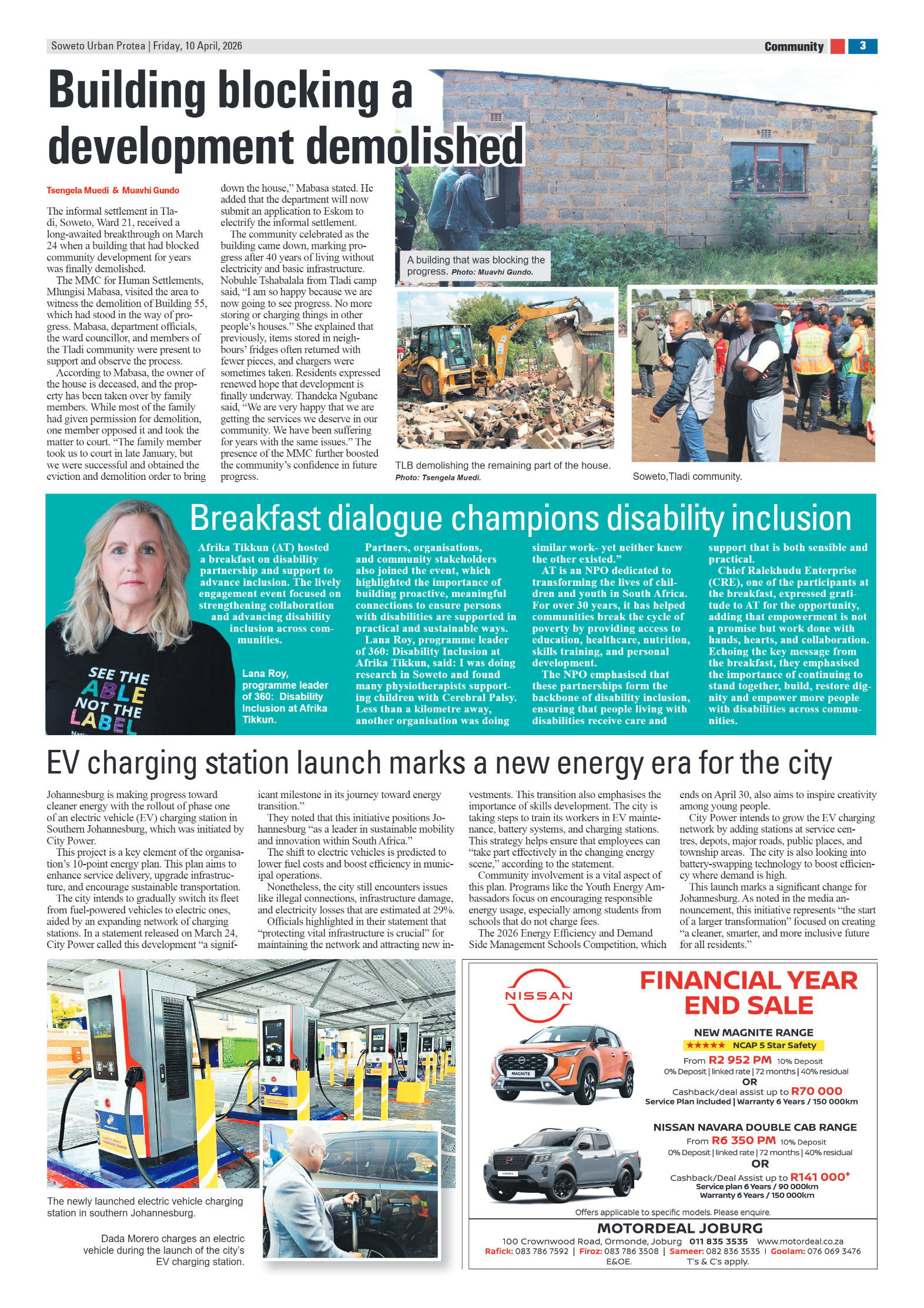 Protea: 10 April 2026 page 3