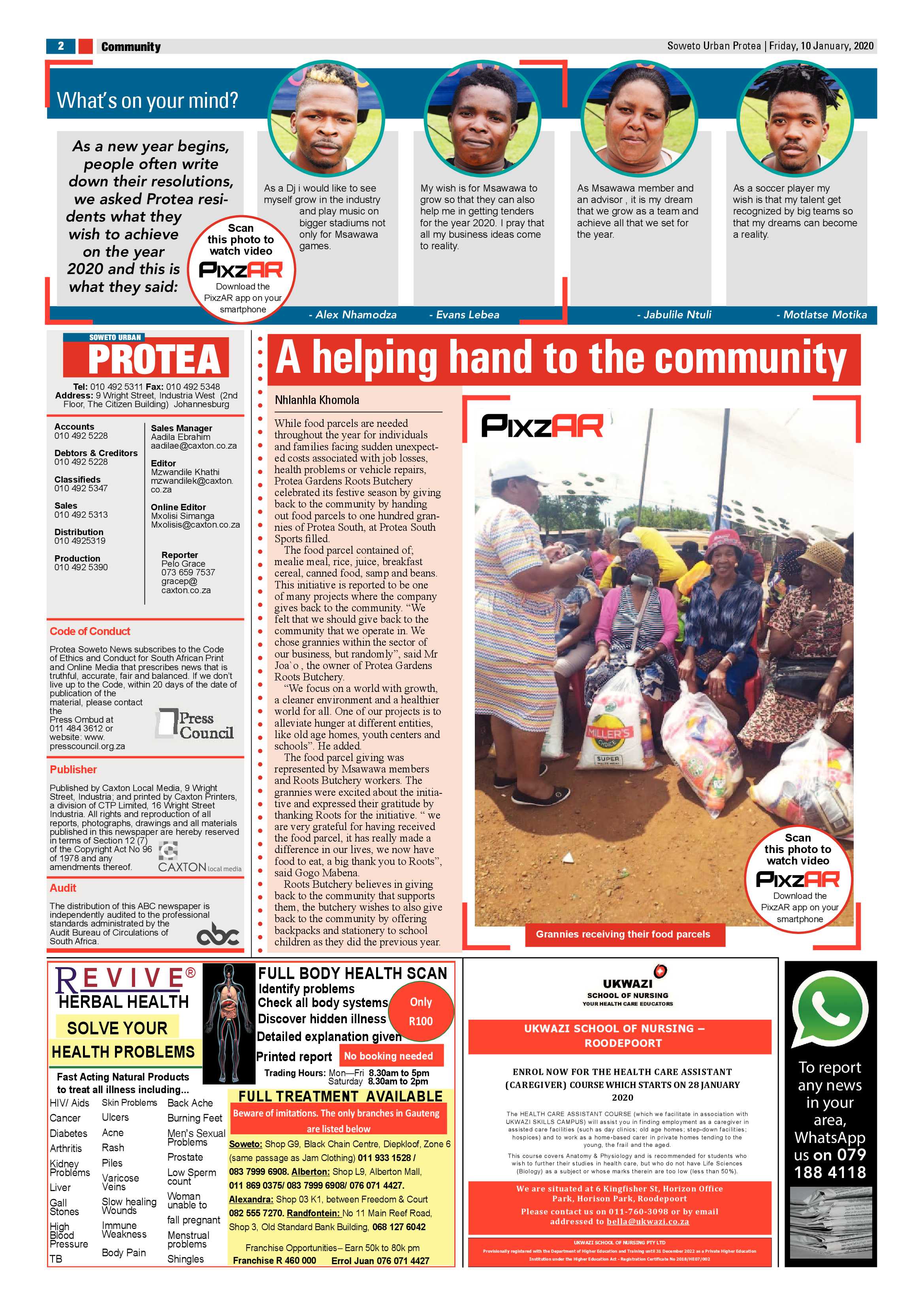 Protea News – January 10, 2020 page 2