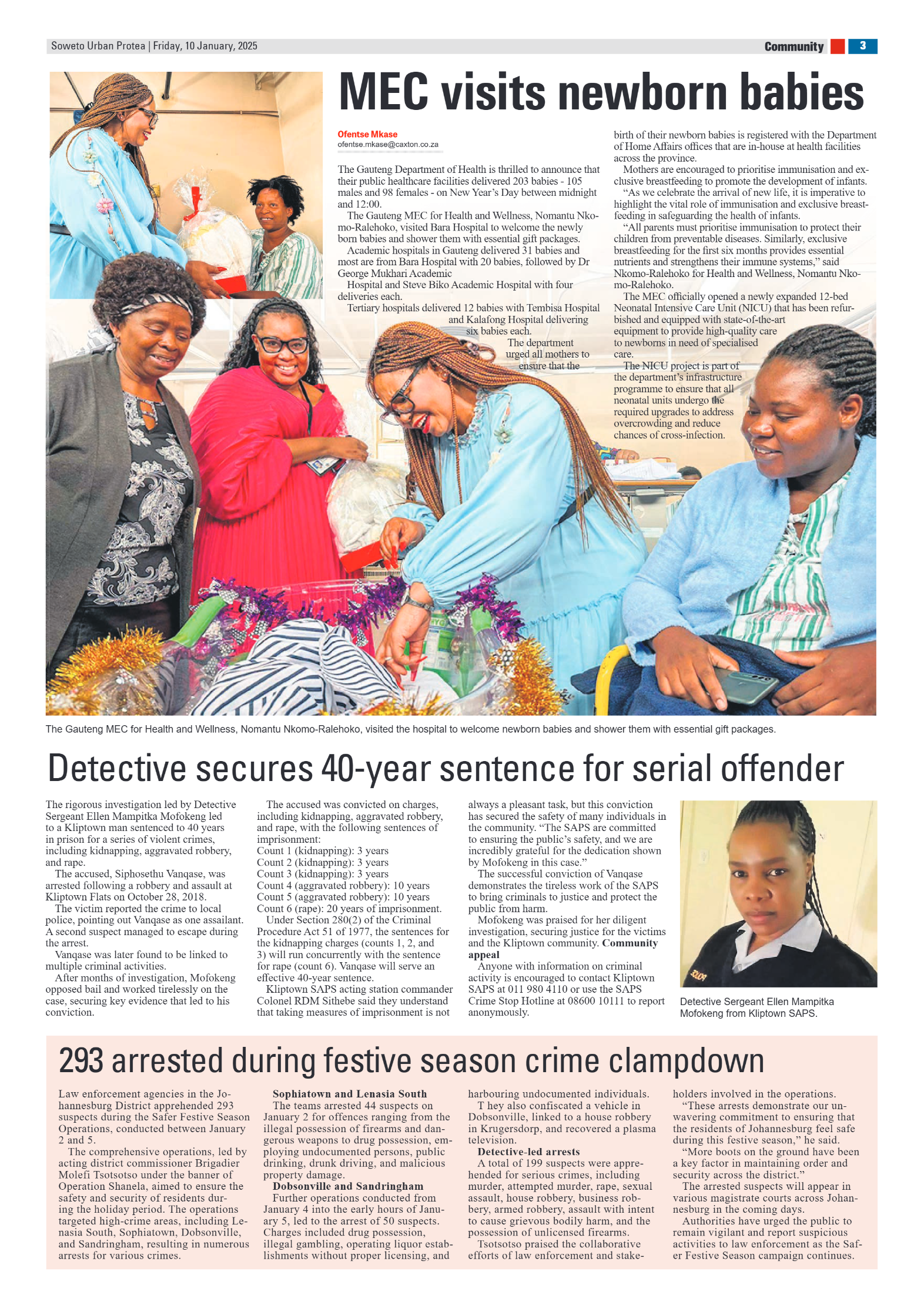 Protea: 10 January 2025 page 3
