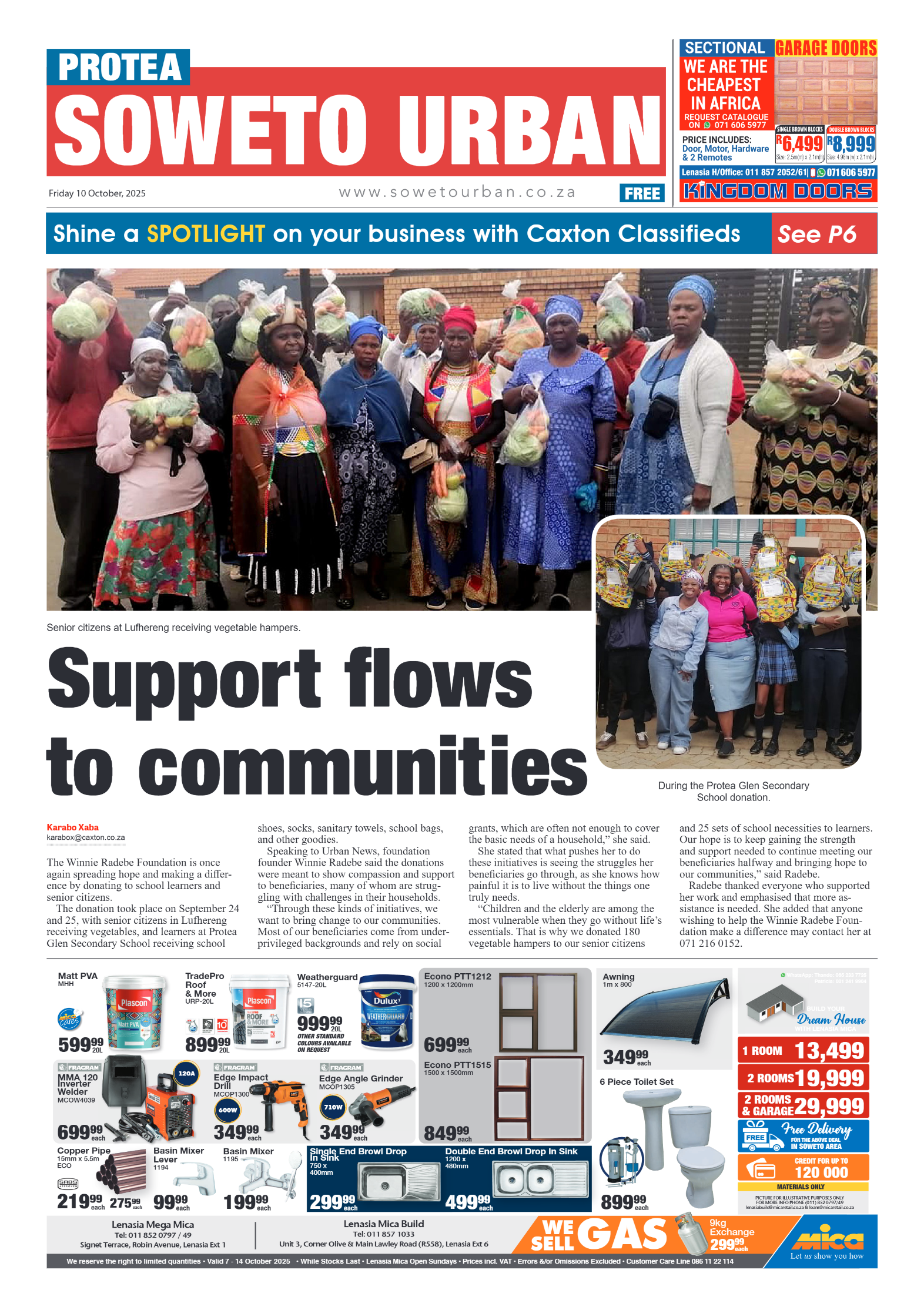 Protea: 10 October 2025 page 1