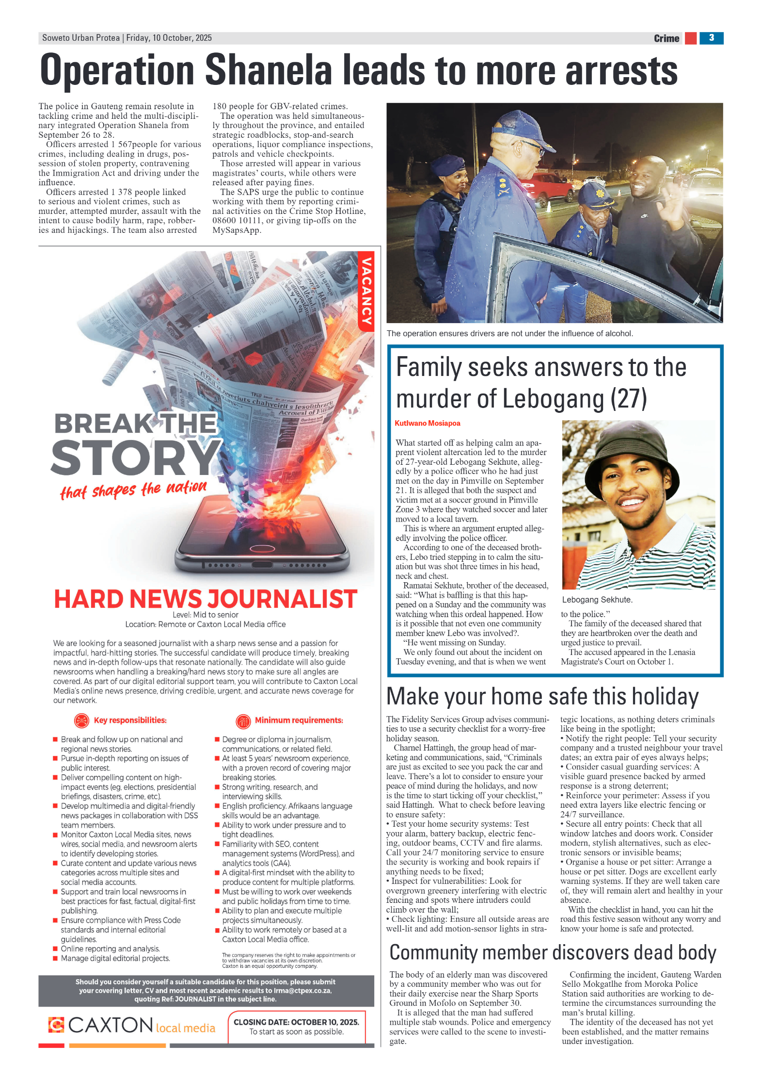 Protea: 10 October 2025 page 3