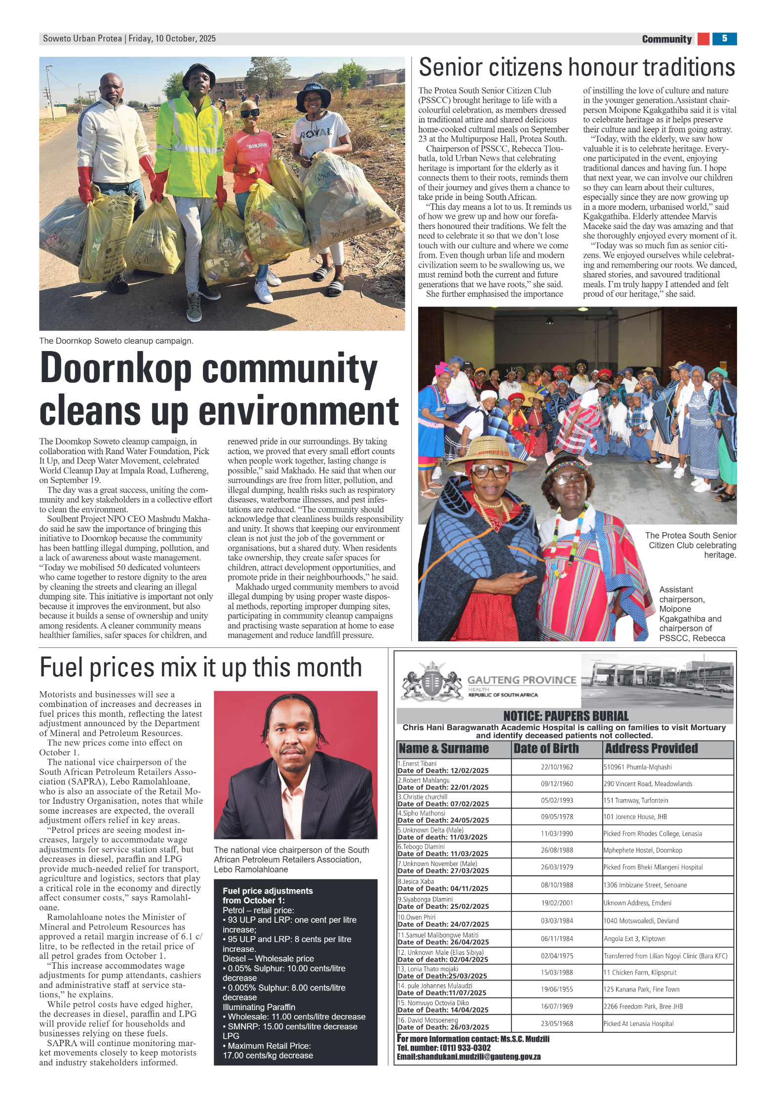 Protea: 10 October 2025 page 5