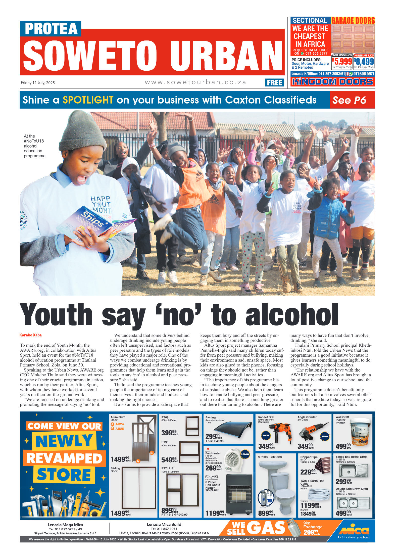 Protea: 11 July 2025 page 1