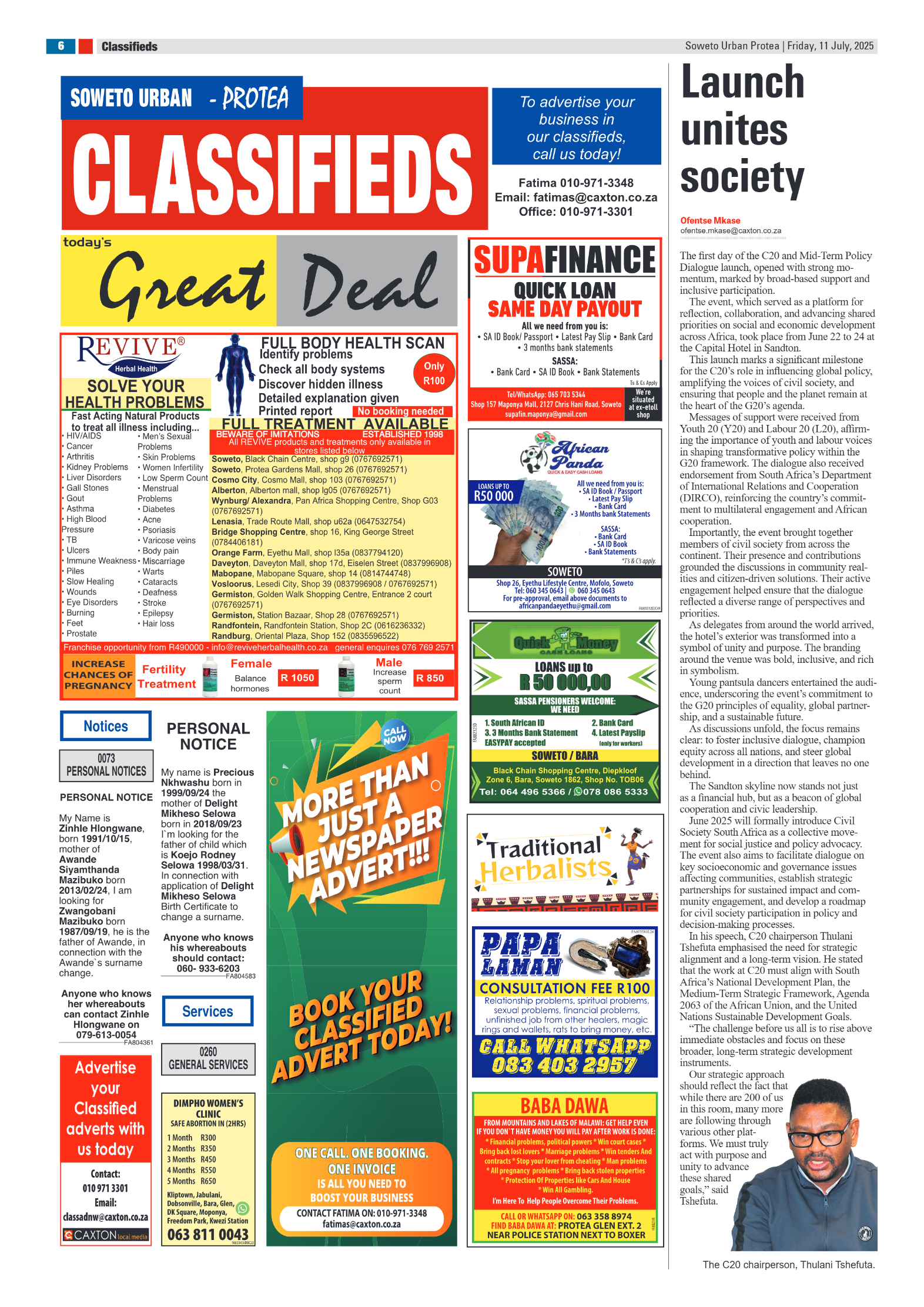 Protea: 11 July 2025 page 6