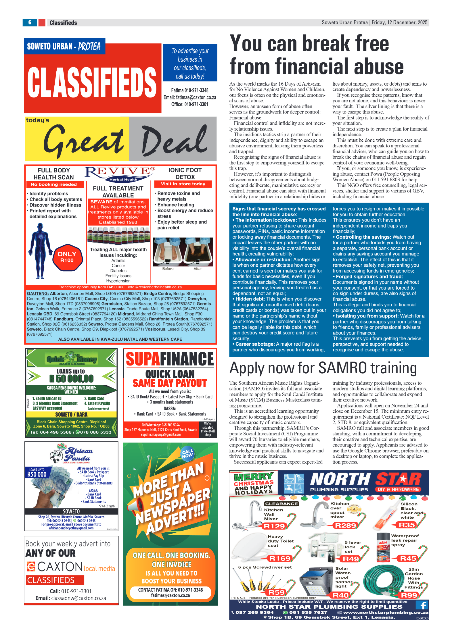 Protea: 12 December 2025 page 6