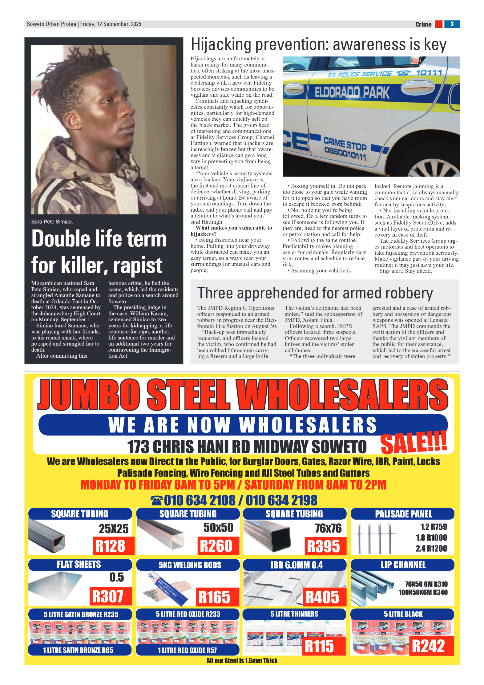 Protea: 12 September 2025 page 3