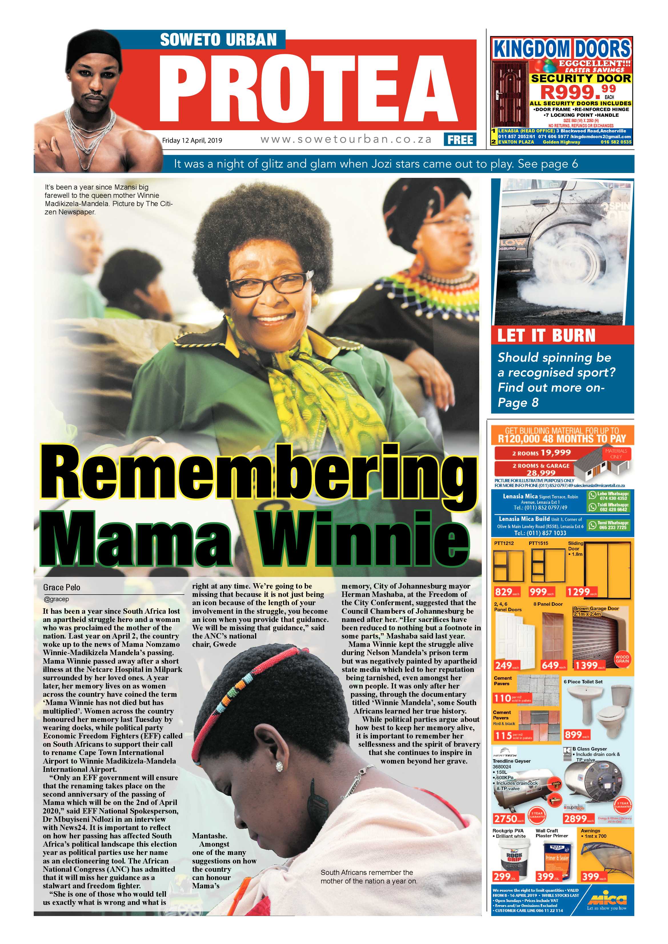 Protea News – April 12 , 2019 page 1