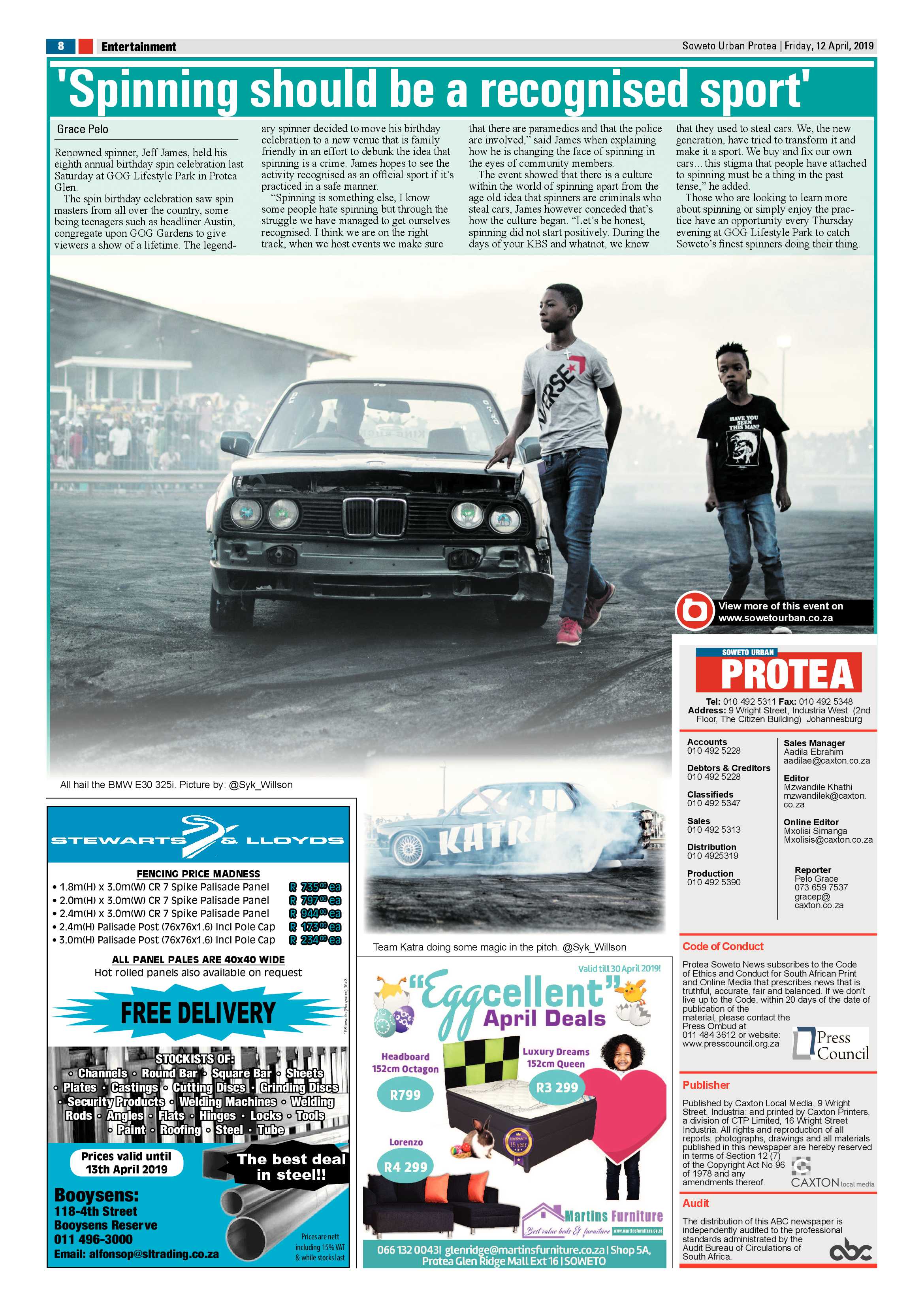 Protea News – April 12 , 2019 page 8
