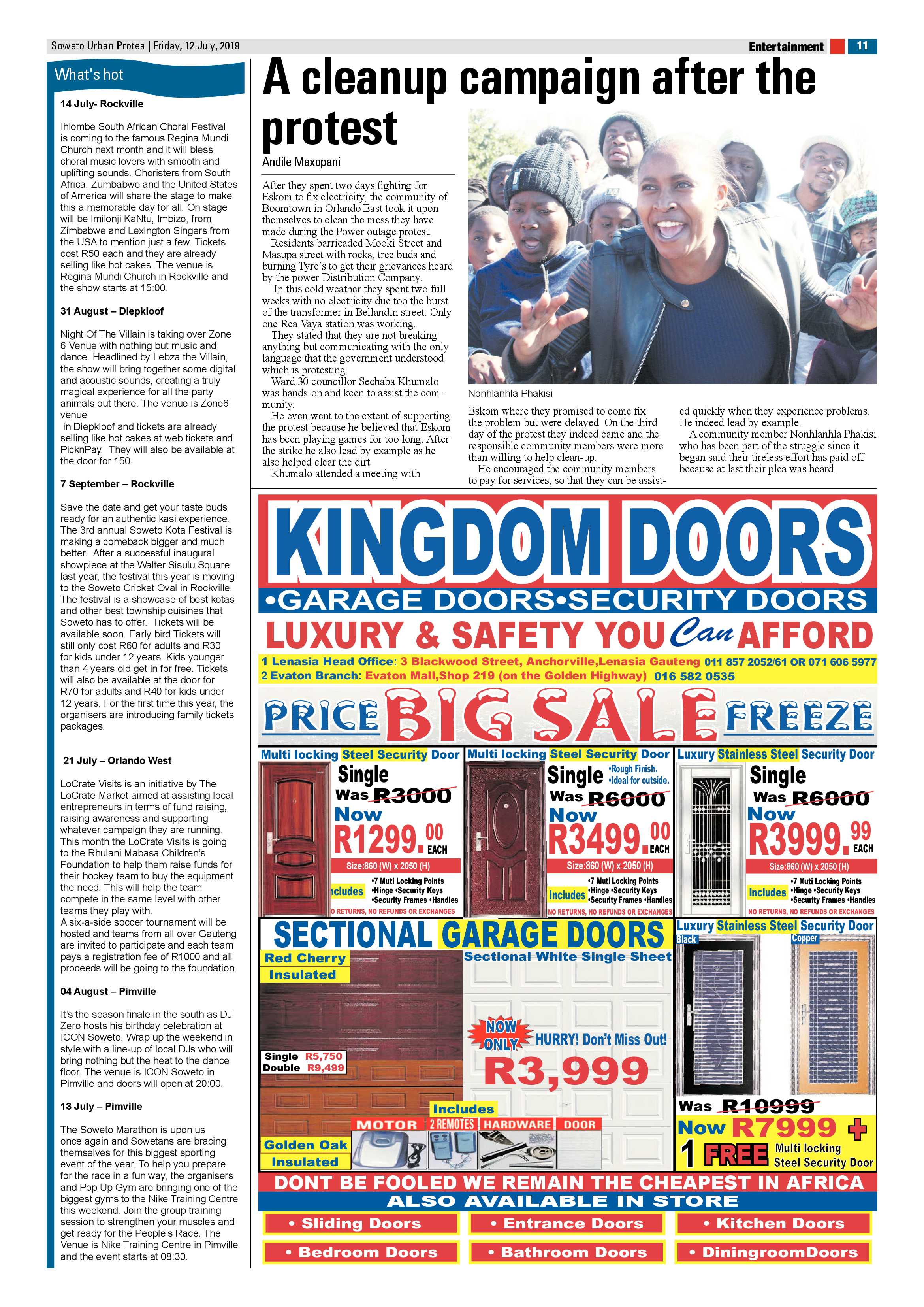 Protea News – July 12, 2019 page 11