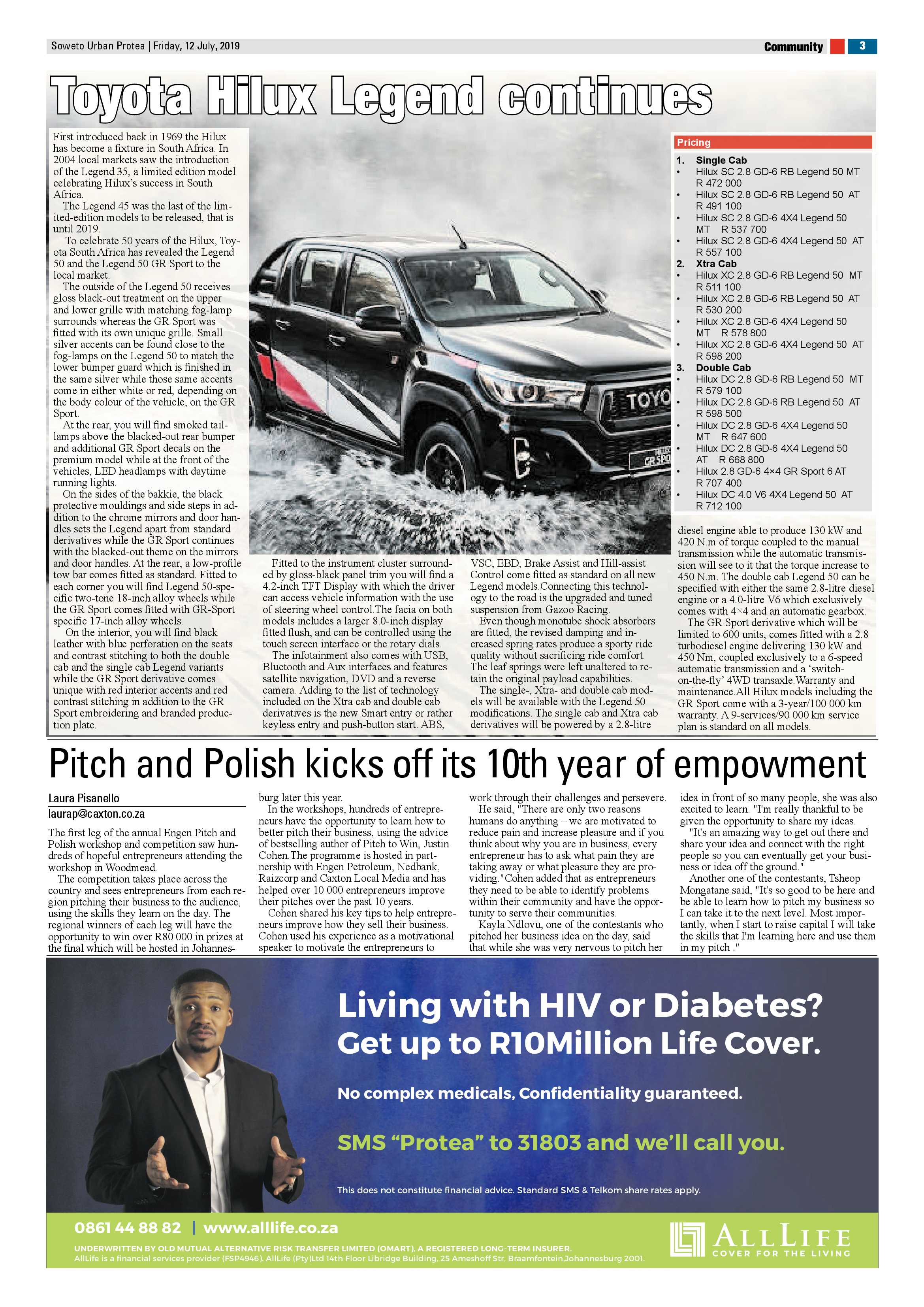 Protea News – July 12, 2019 page 3