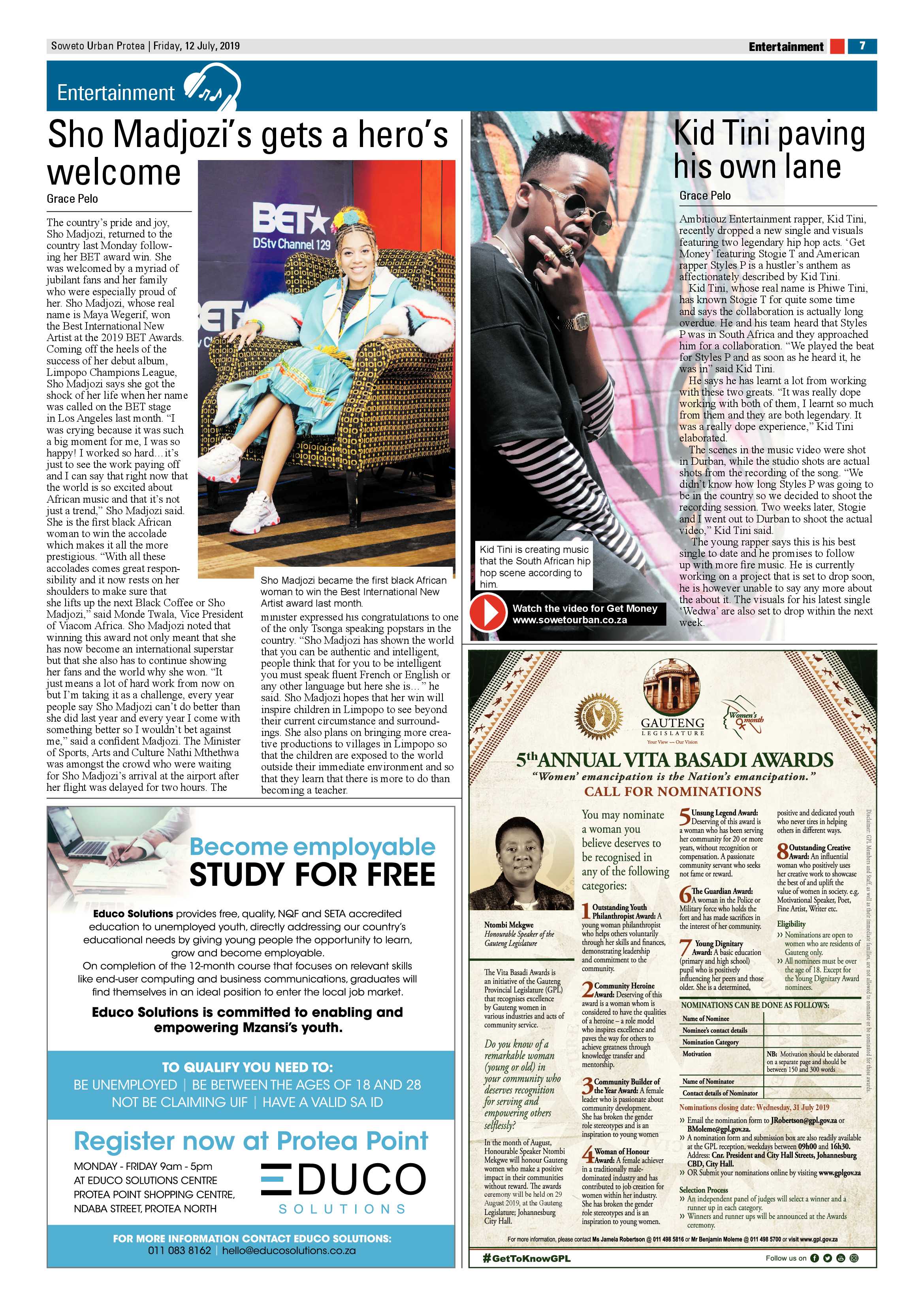 Protea News – July 12, 2019 page 7